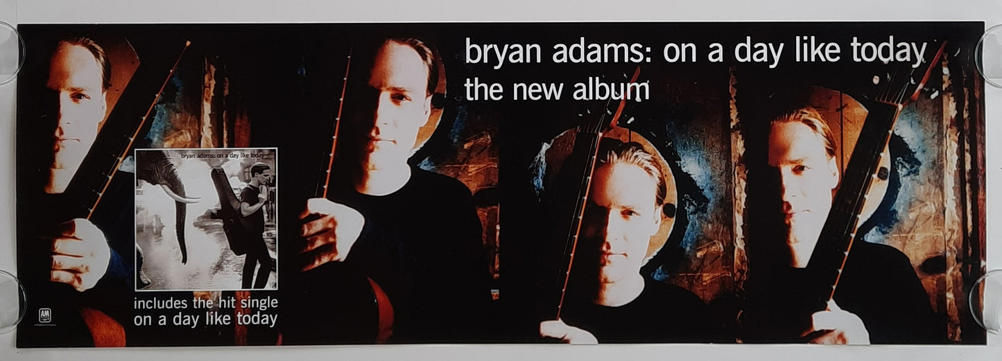 BRYAN ADAMS Original Promotion Poster - 1998 Album "On A Day Like Today"