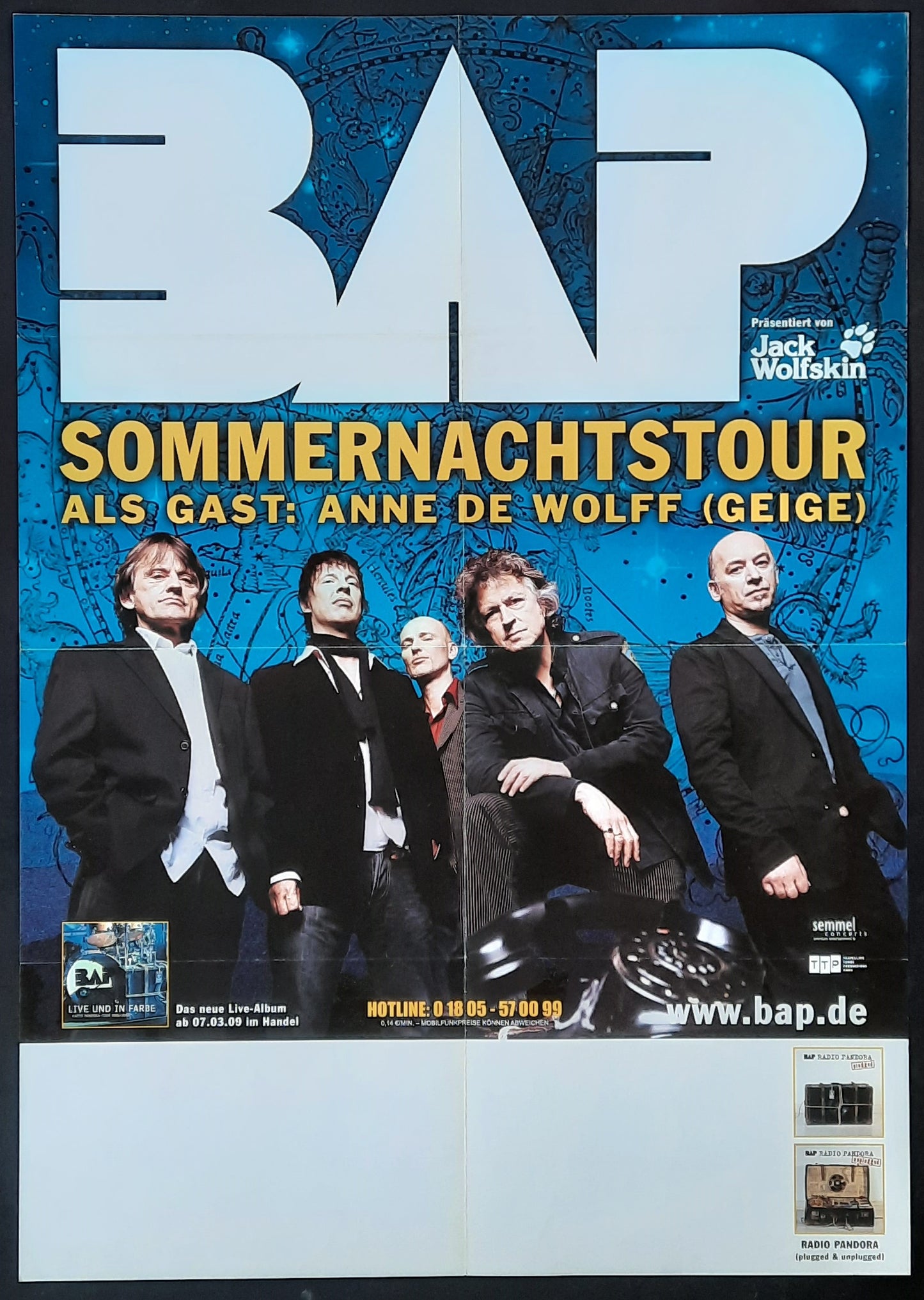 BAP Original Concert Poster 2010 Germany 1