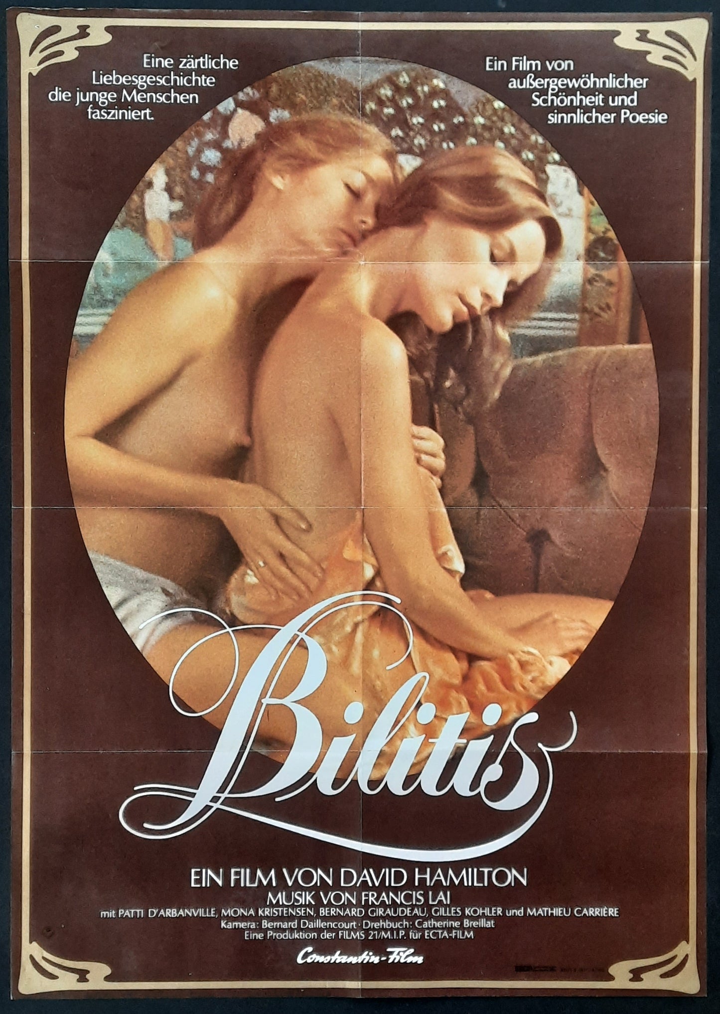 BILITIS Original Movie Poster 1977 David Hamilton German 1 Sheet Poster