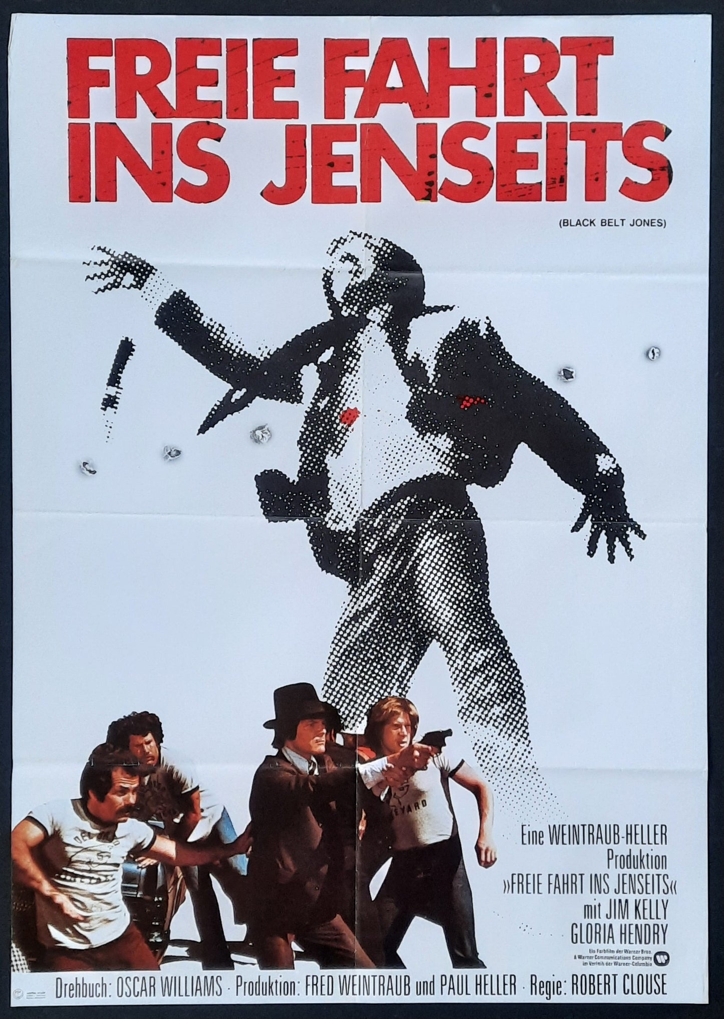 BLACK BELT JONES Original Movie Poster 1974 Robert Clouse German 1-Sheet Poster