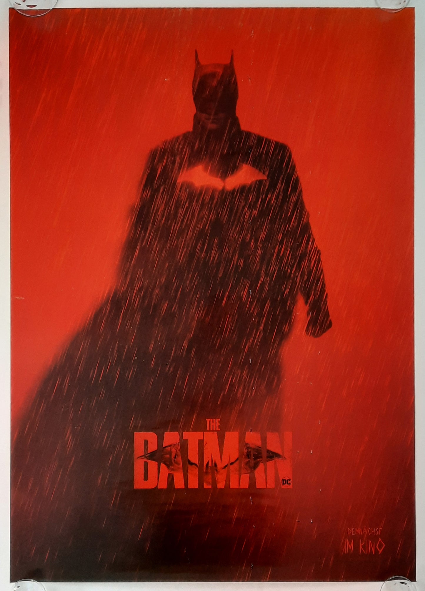 BATMAN Original Movie Poster 2022 Teaser Rare German 1-Sheet
