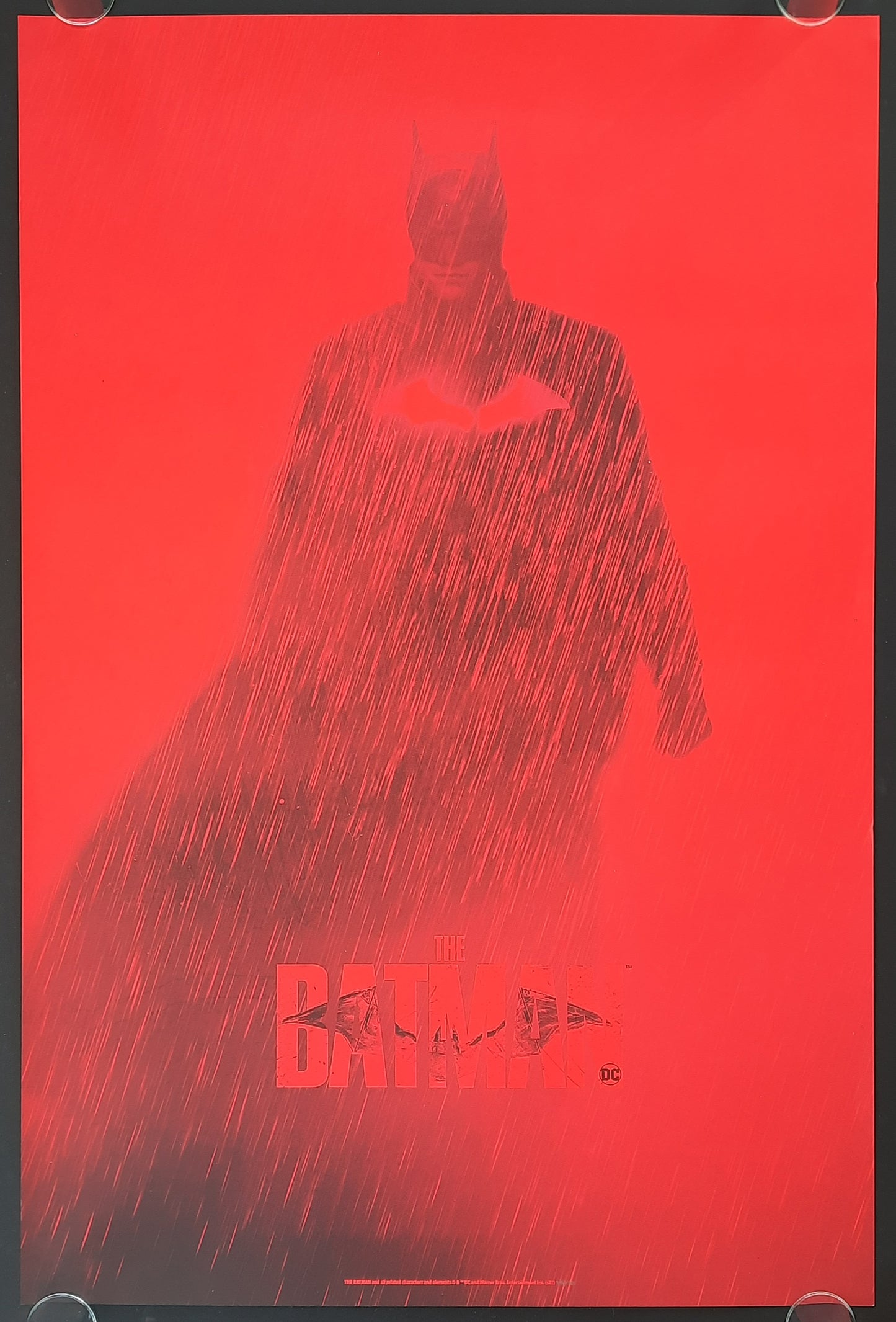 BATMAN Original Movie Poster 2022 Teaser Rare Screenprint by Bottleneck Gallery limited Edition 338/350