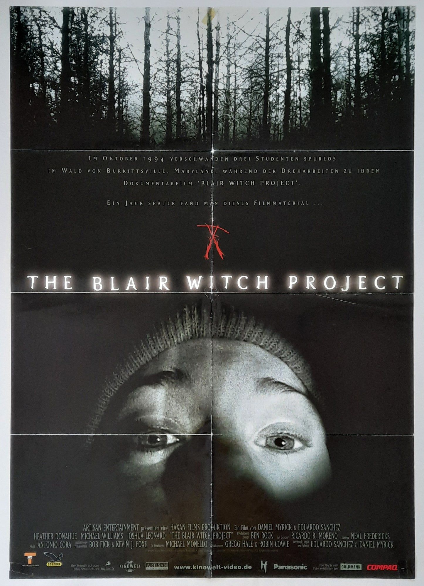 BLAIR WITCH PROJECT Original Movie Poster 1999 German 1-Sheet