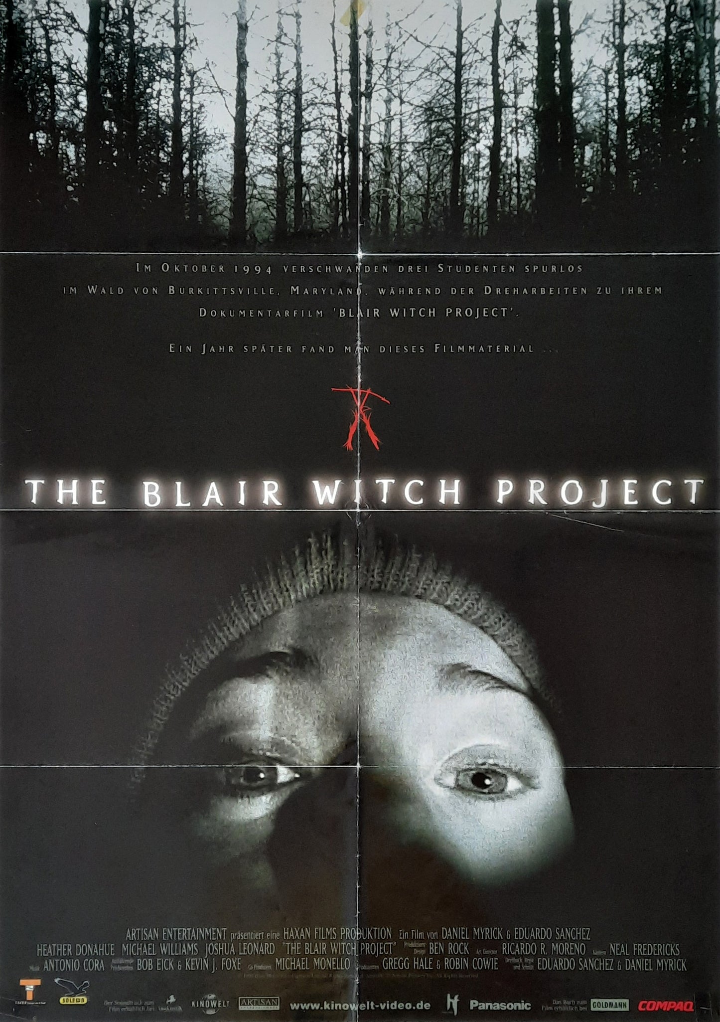 BLAIR WITCH PROJECT Original Movie Poster 1999 German 1-Sheet