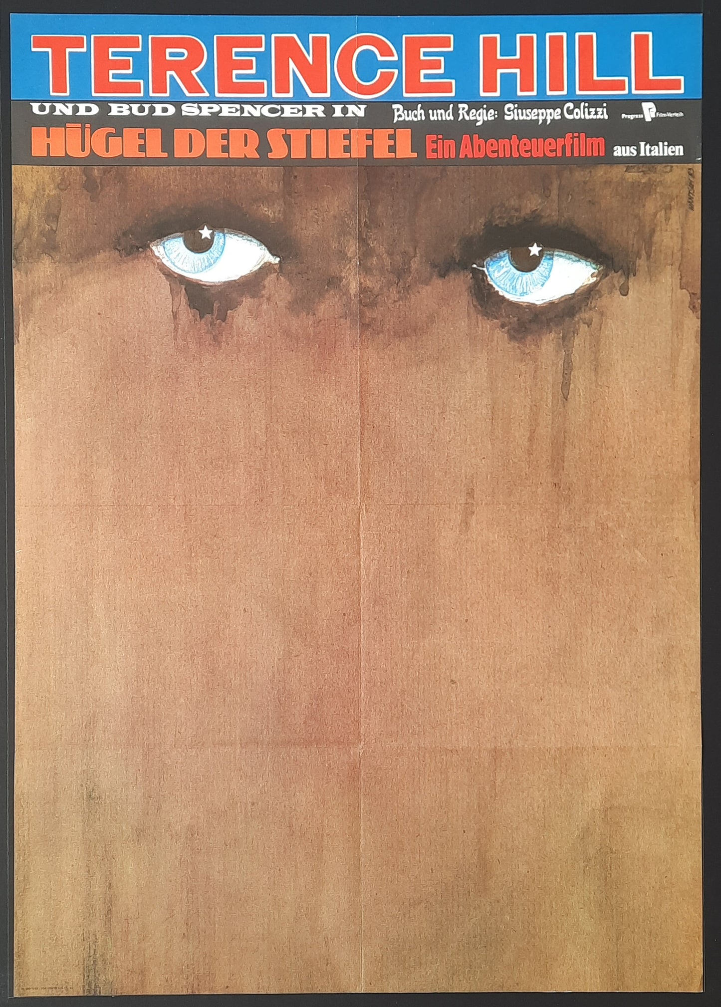 BOOT HILL Original Movie Poster 1983 (1969) Terence Hill Bud Spencer German 1-Sheet