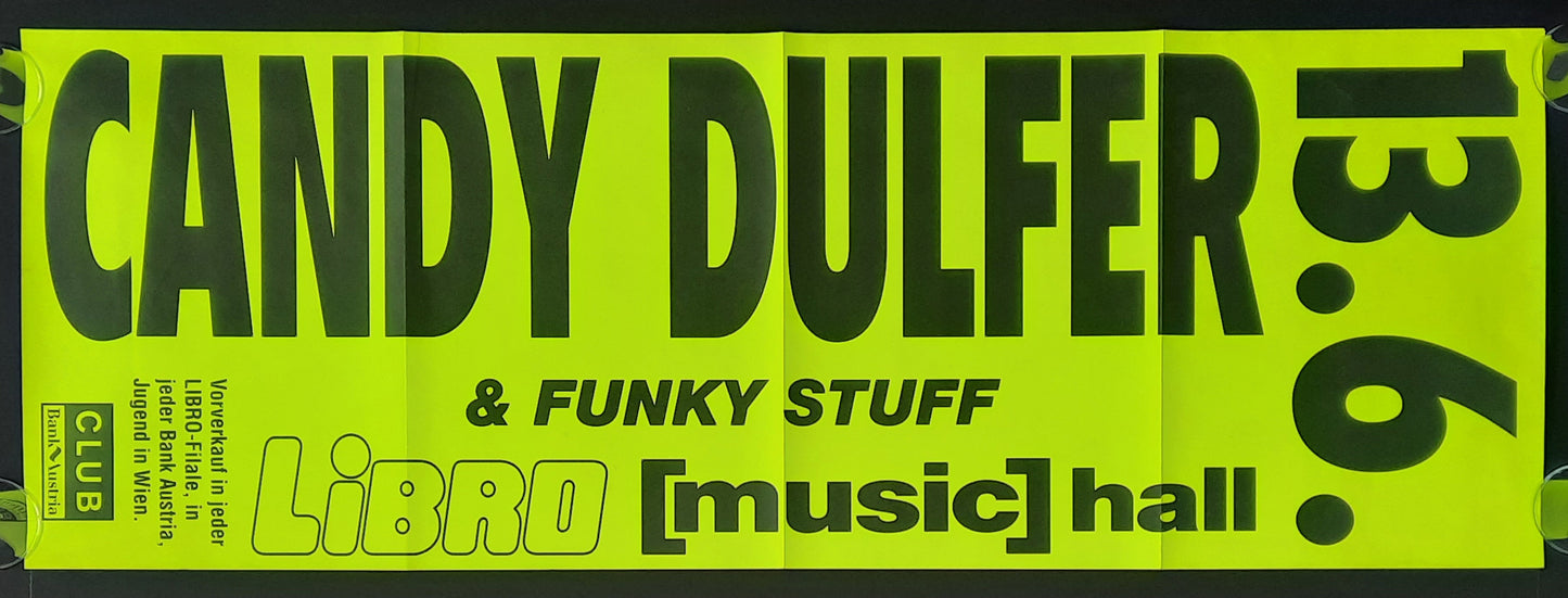 CANDY DULFER Original Concert Poster June 13, 1996 Vienna Austria 1