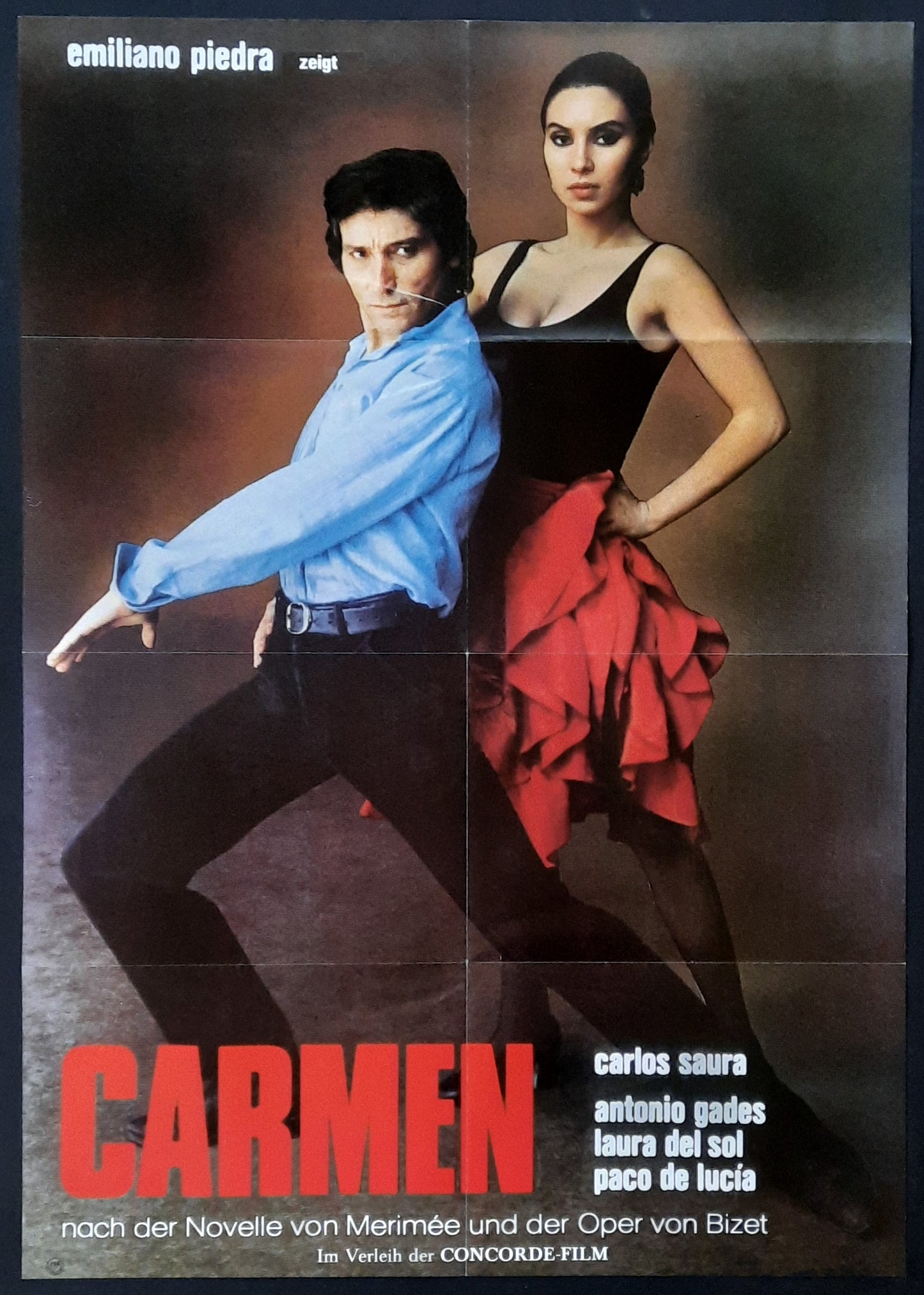 CARMEN Original Movie Poster 1983 Emiliano Piedra German 1-Sheet