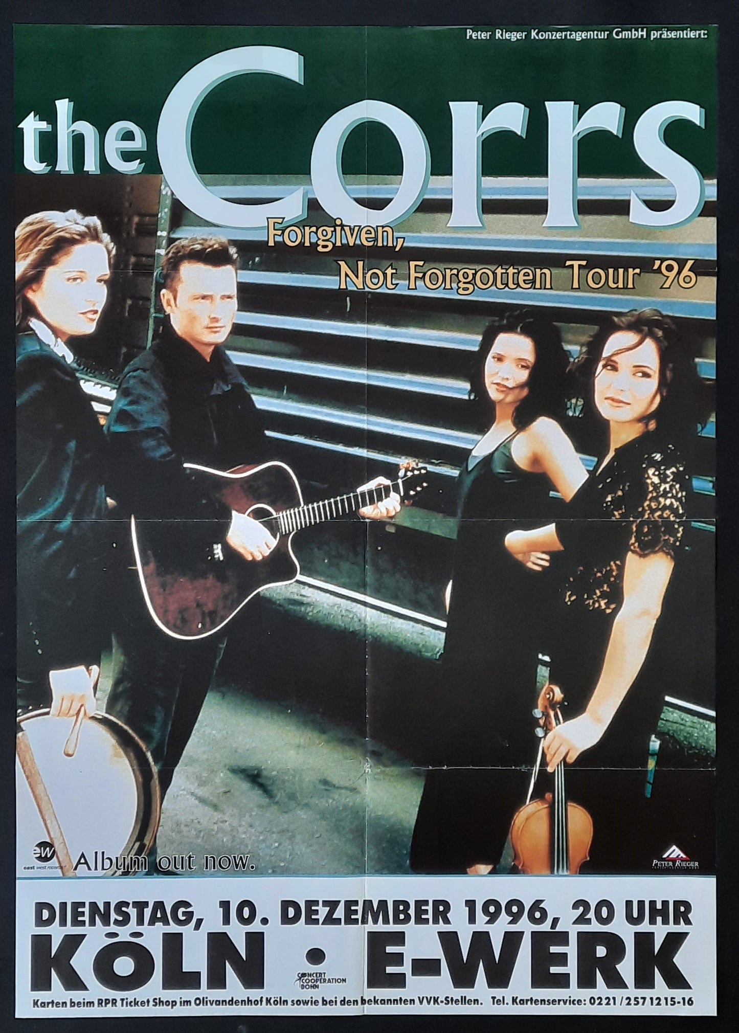 CORRS Original Concert Poster December 10, 1996 Cologne Germany