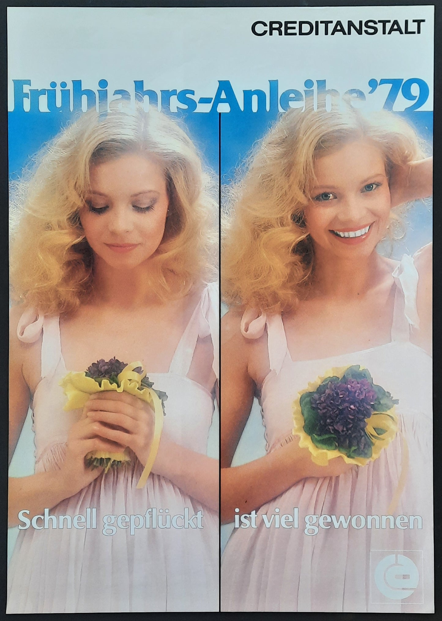 CREDITANSTALT ANLEIHE Original Advertising Poster 1979 Austria 1