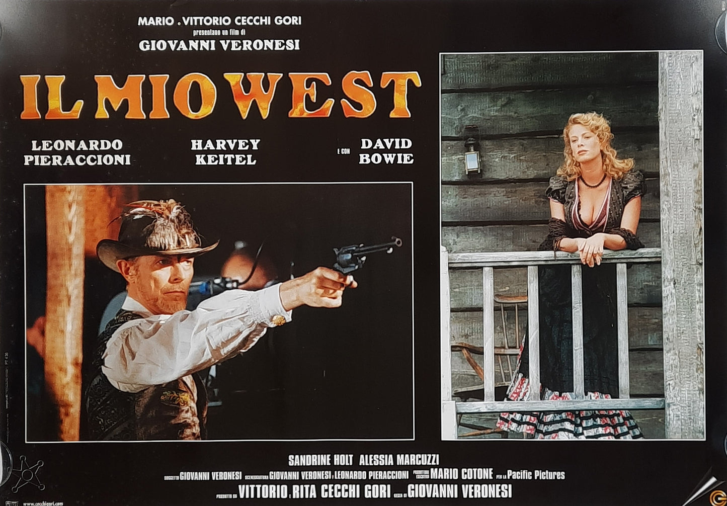 DAVID BOWIE Original Movie Promotion Poster 1998 "My West" Italian