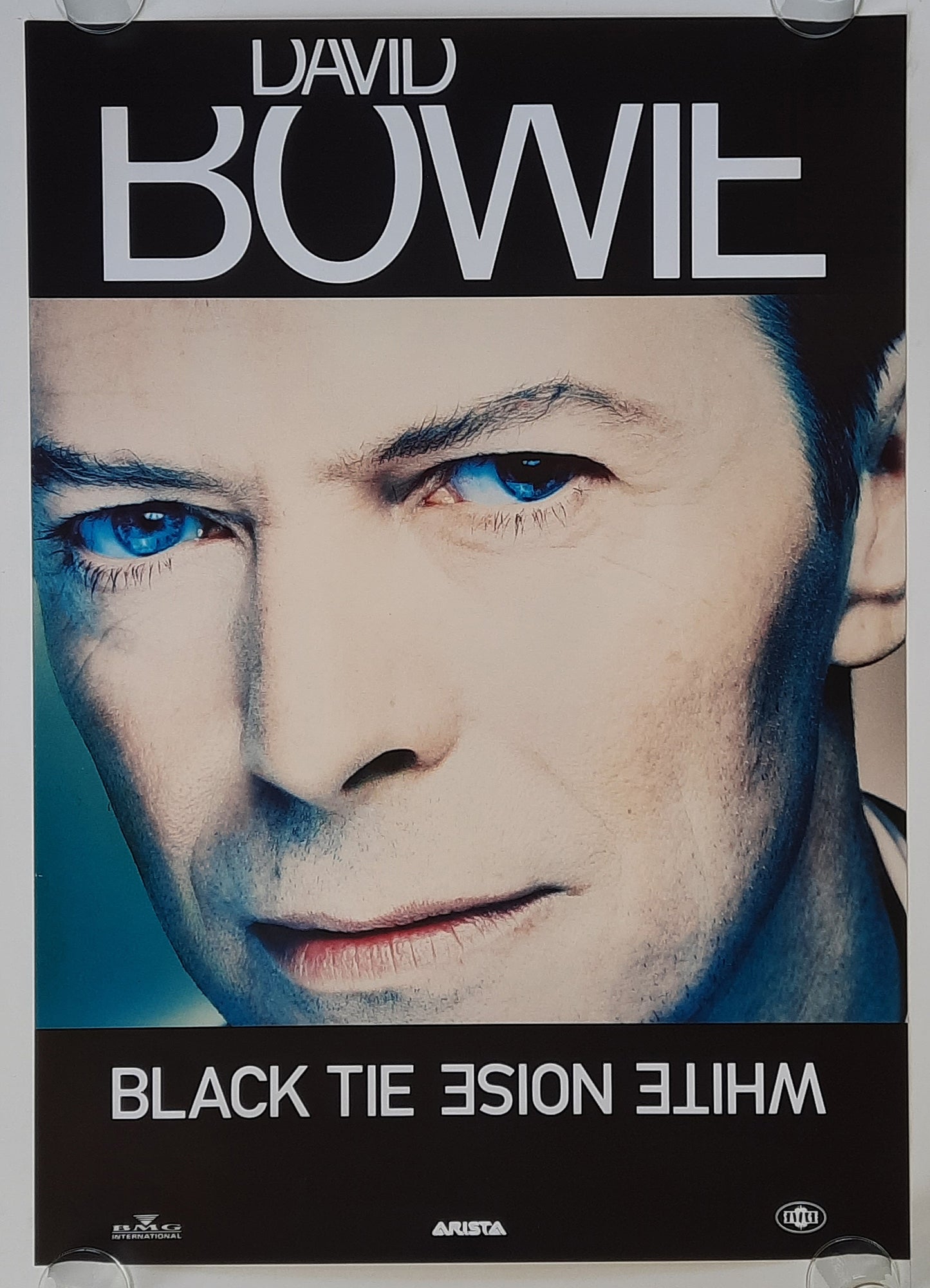 DAVID BOWIE Original Promotion Poster - 1993 Album "Black Tie White Noise" (black version) 1