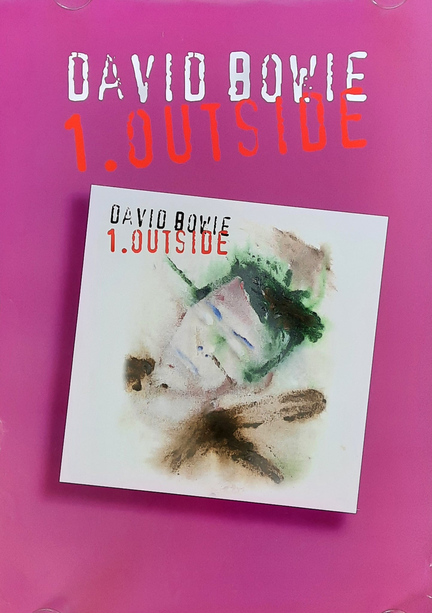 DAVID BOWIE Original Promotion Poster - 1995 Album "1st Outside"