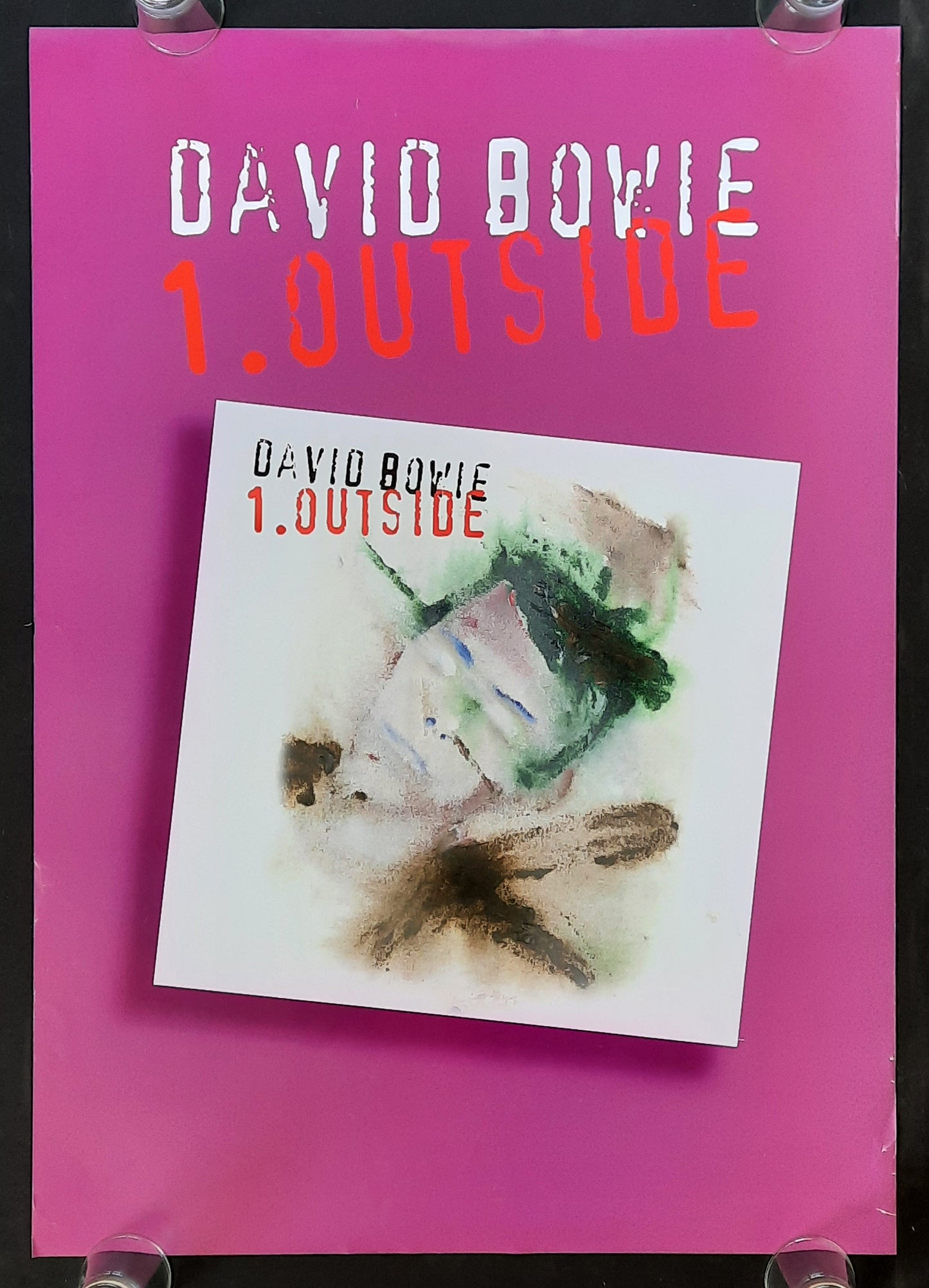 DAVID BOWIE Original Promotion Poster - 1995 Album "1st Outside" 1