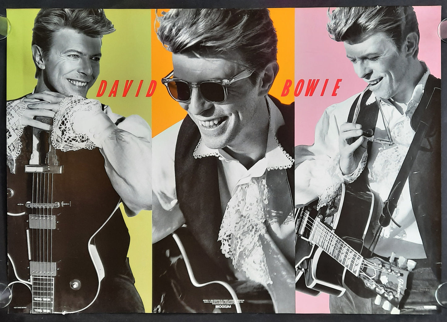 DAVID BOWIE Original Promotion Poster 1980 by HERB RITTS 1