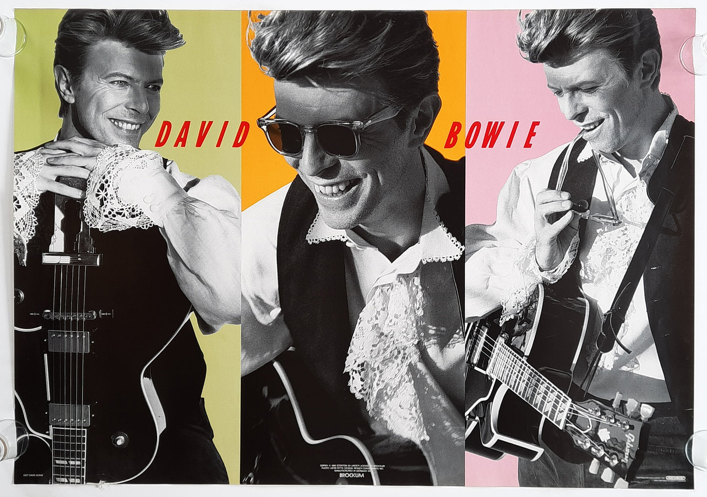 DAVID BOWIE Original Promotion Poster 1980 by HERB RITTS 2