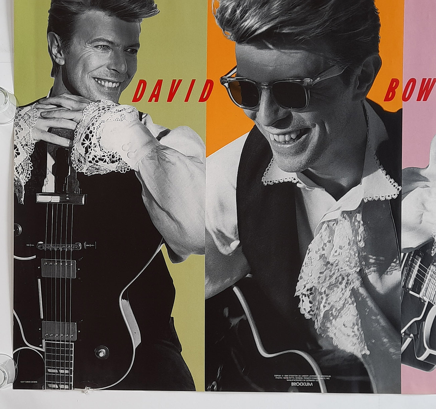 DAVID BOWIE Original Promotion Poster 1980 by HERB RITTS 4