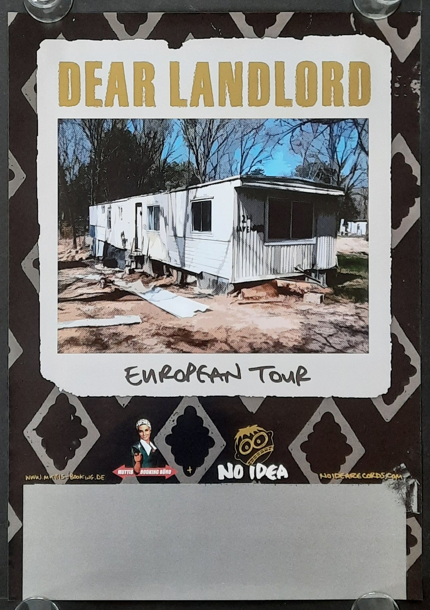 DEAR LANDLORD Original Concert Poster 2009 European Tour 42x59d (9)