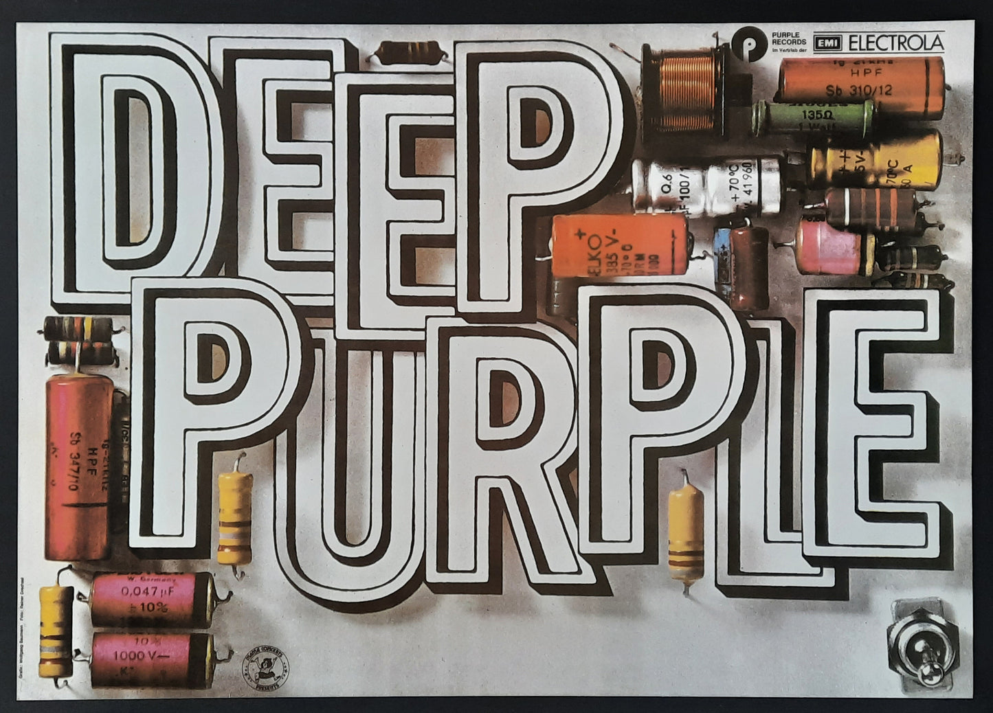 DEEP PURPLE Concert Poster 1973 Germany PP 1