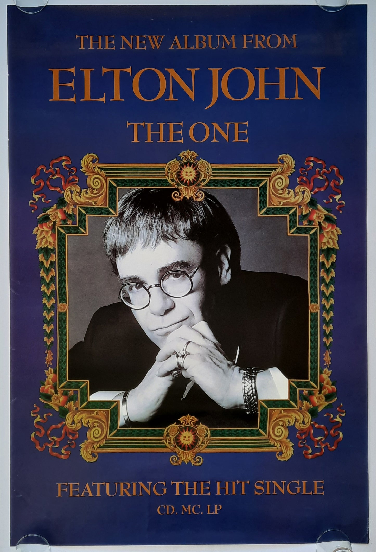 ELTON JOHN Original Promotion Poster - 1992 Album "The One" 1