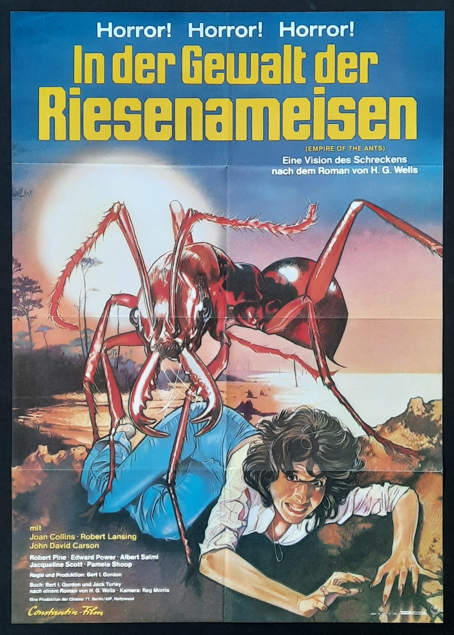 EMPIRE OF THE ANTS Original Movie Poster 1977 Joan Collins Germany 1