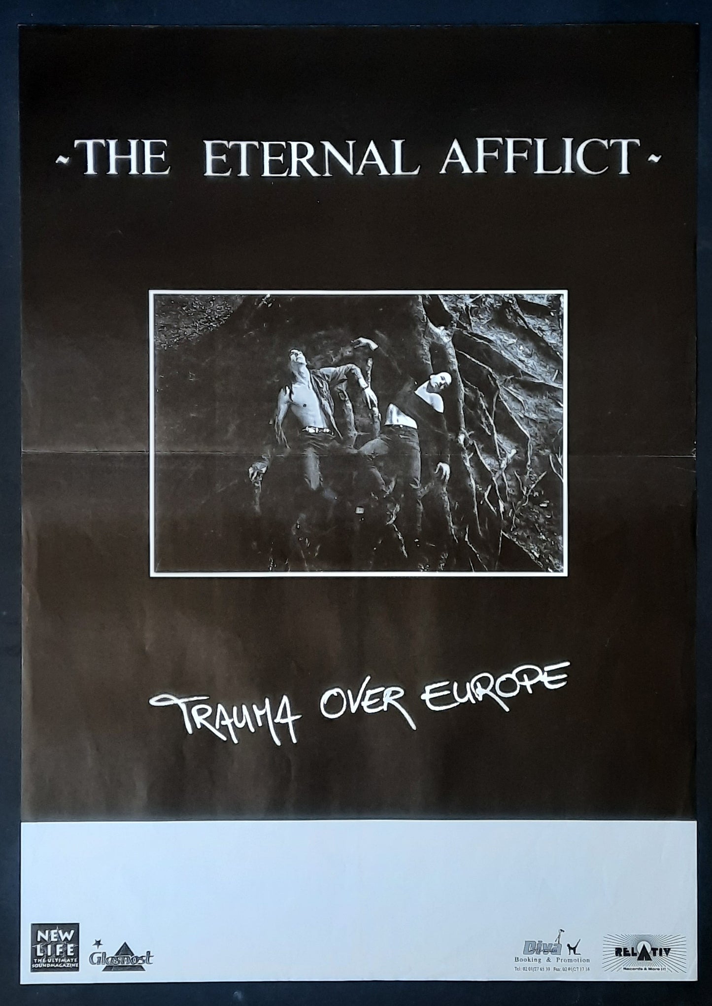 ETERNAL AFFLICT Original Concert Poster 1993 Europe