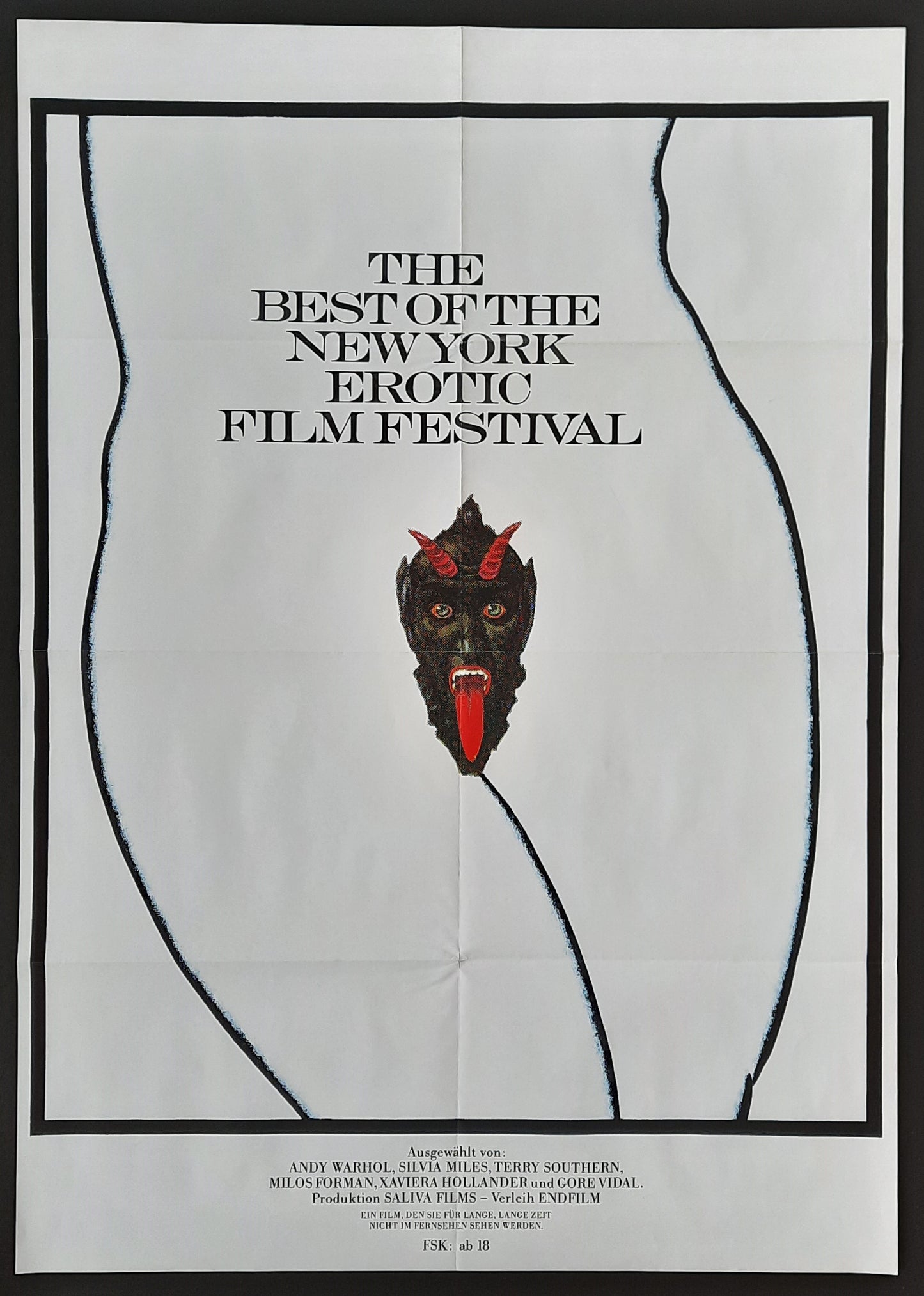 BEST OF NEW YORK EROTIC FILM FESTIVAL Original Movie Poster 1973 Andy Warhol Milos Forman German 1 Sheet