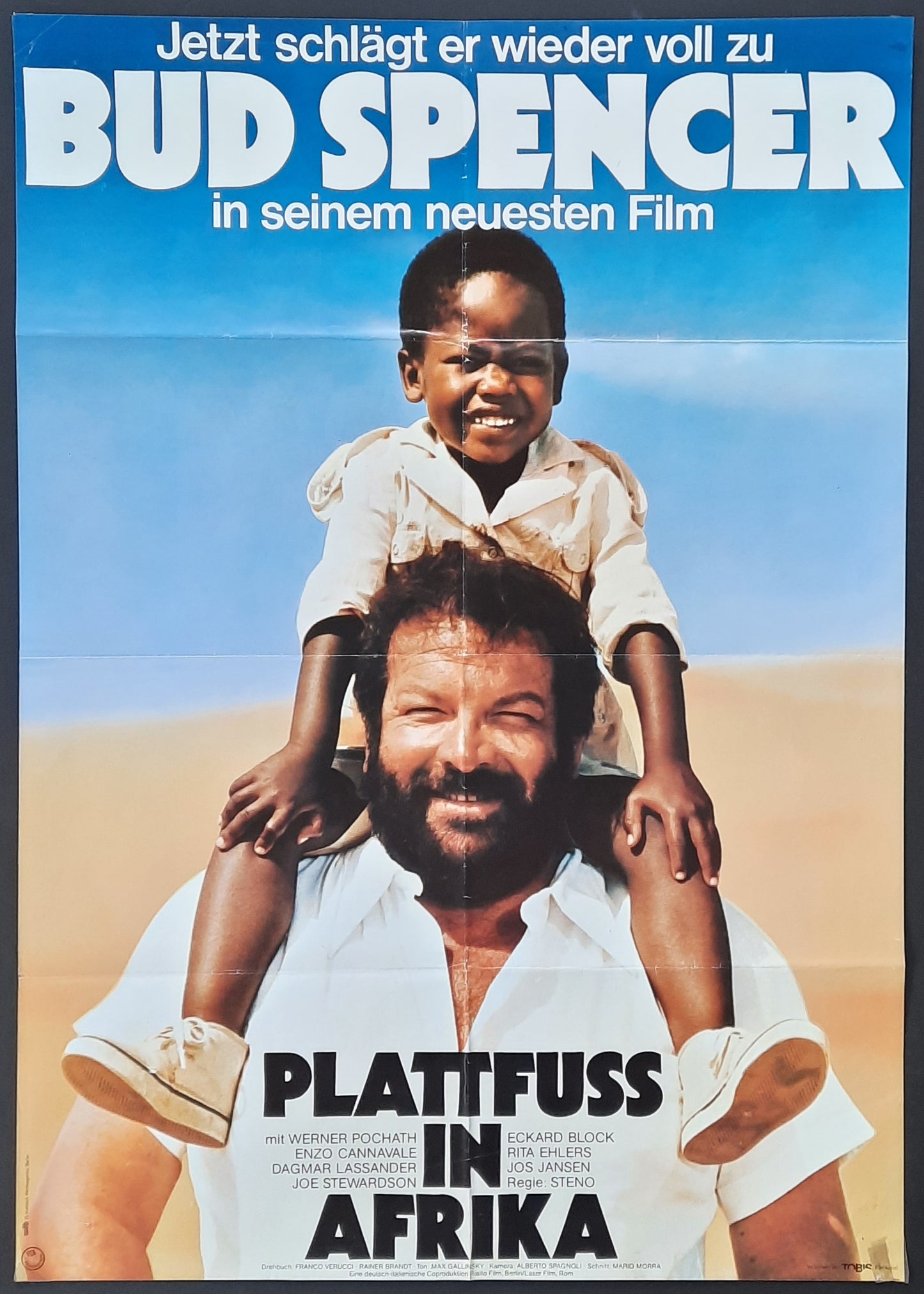 KNOCKOUT COP Original Movie Poster 1978 Bud Spencer German 1-Sheet A