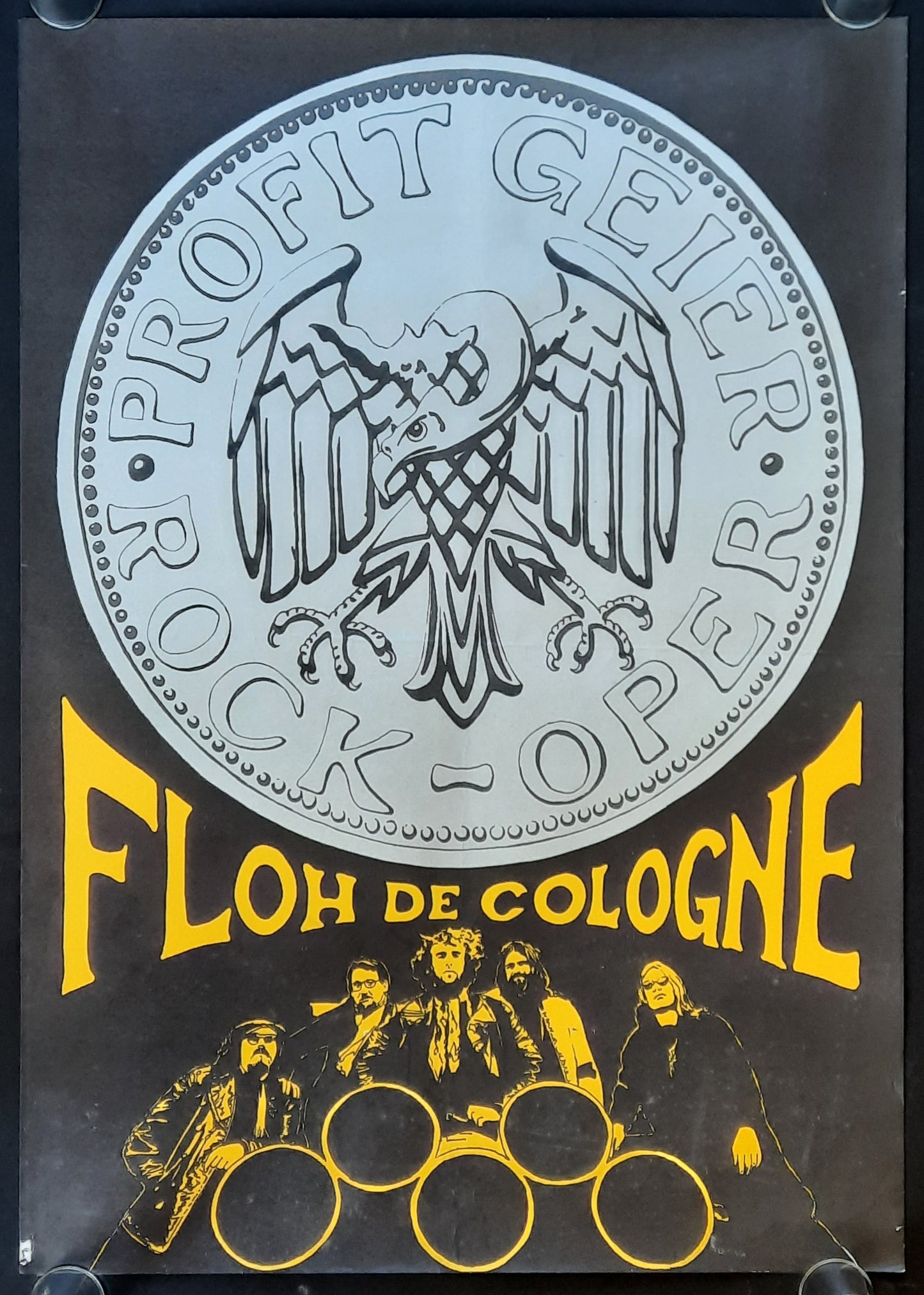 FLOH DE COLOGNE Original Concert Poster 1971 Germany