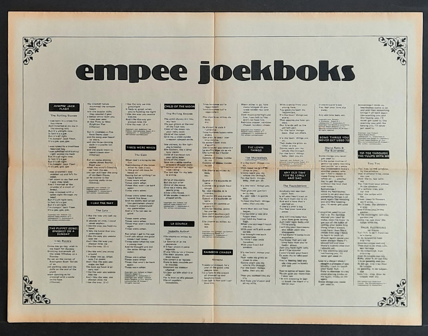 FRANK ZAPPA Original Newspaper Promotion Poster 1968 WE'RE ONLY IN IT