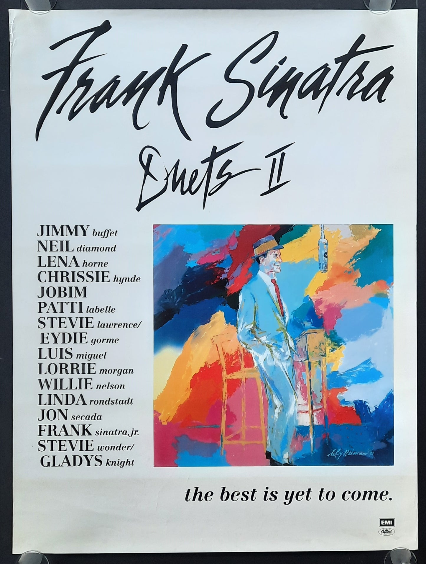 FRANK SINATRA 1994 Original Promotion Poster - 1994 Album "Duetts II" 1