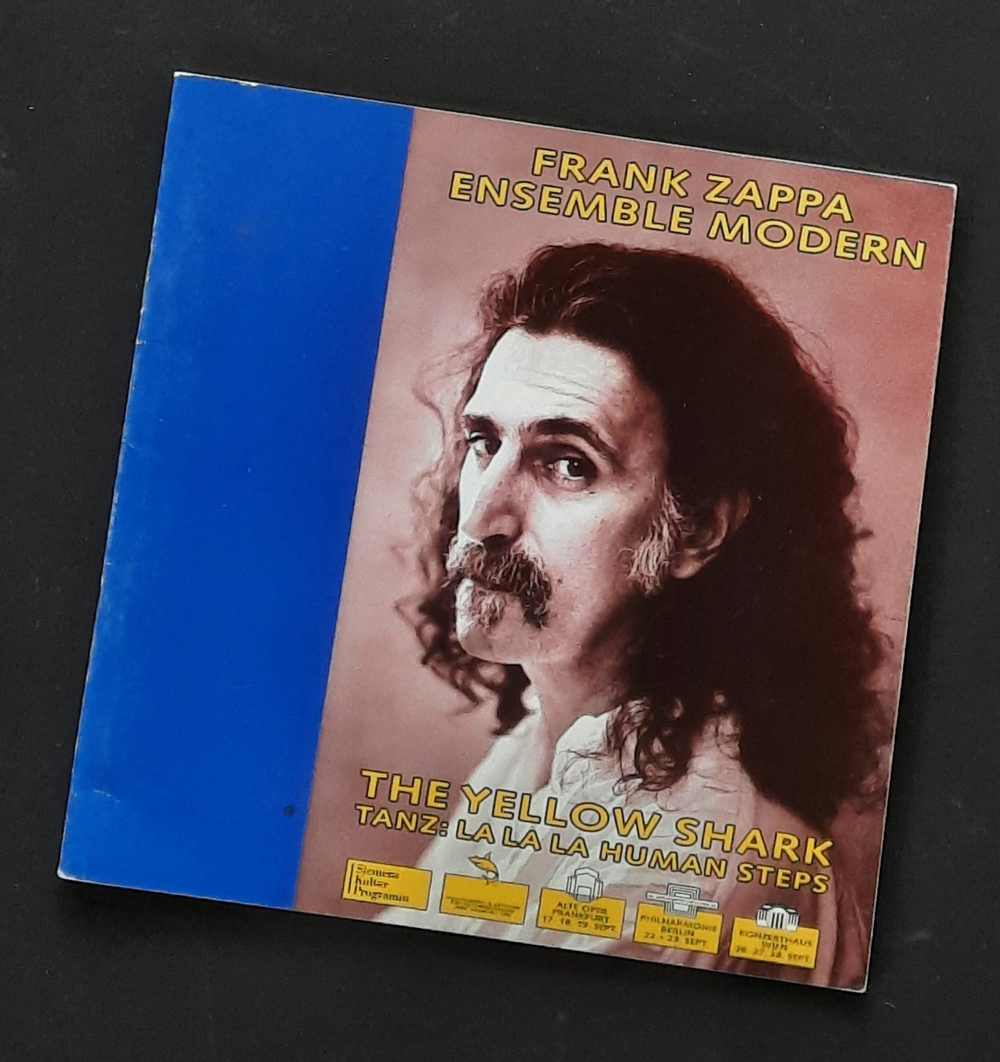 FRANK ZAPPA Original Concert Poster + Program 1992 "The Yellow Shark" Vienna Frankfurt Berlin SUBWAY POSTER