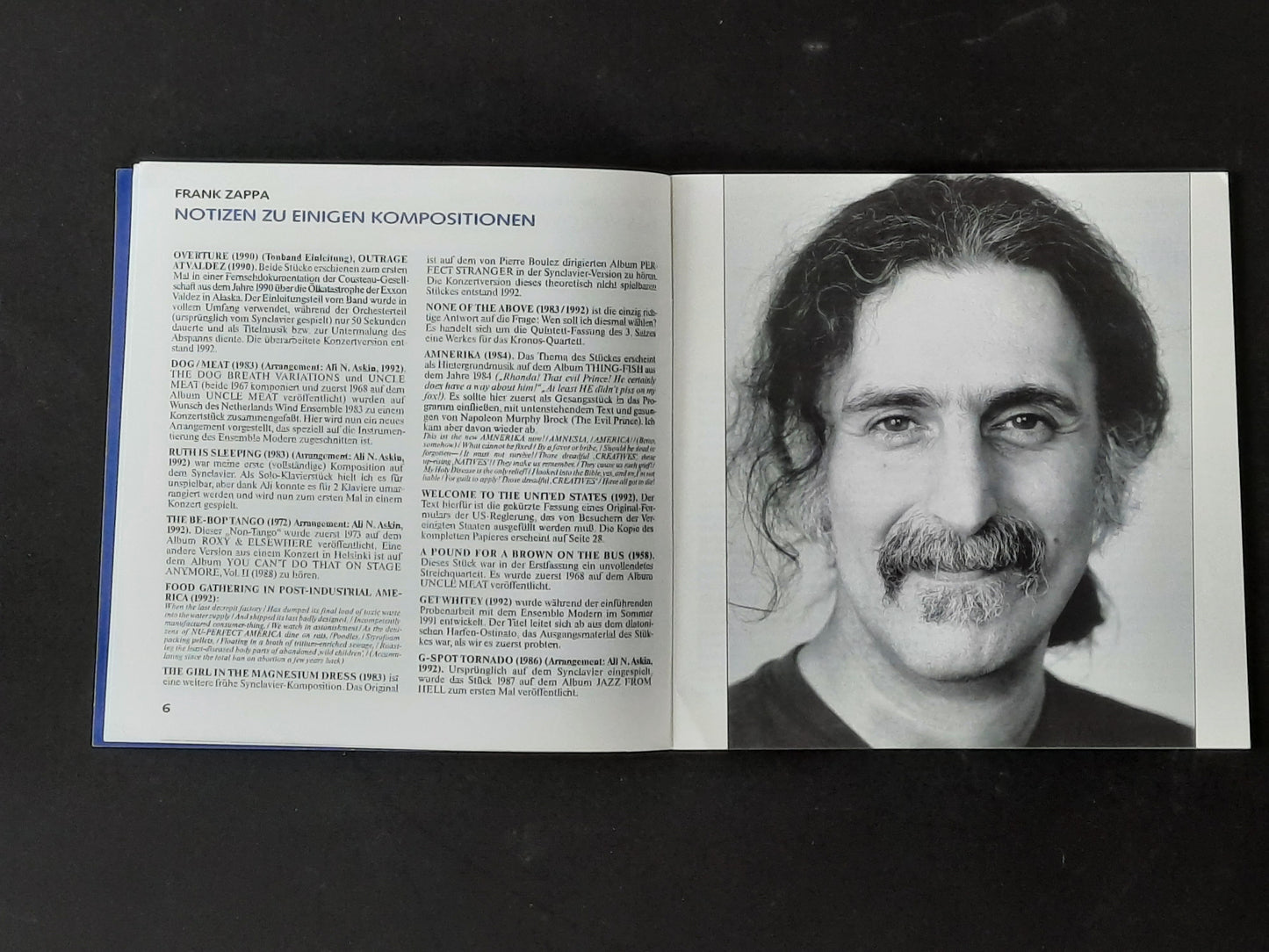 FRANK ZAPPA Original Concert Poster + Program 1992 "The Yellow Shark" Vienna Frankfurt Berlin SUBWAY POSTER