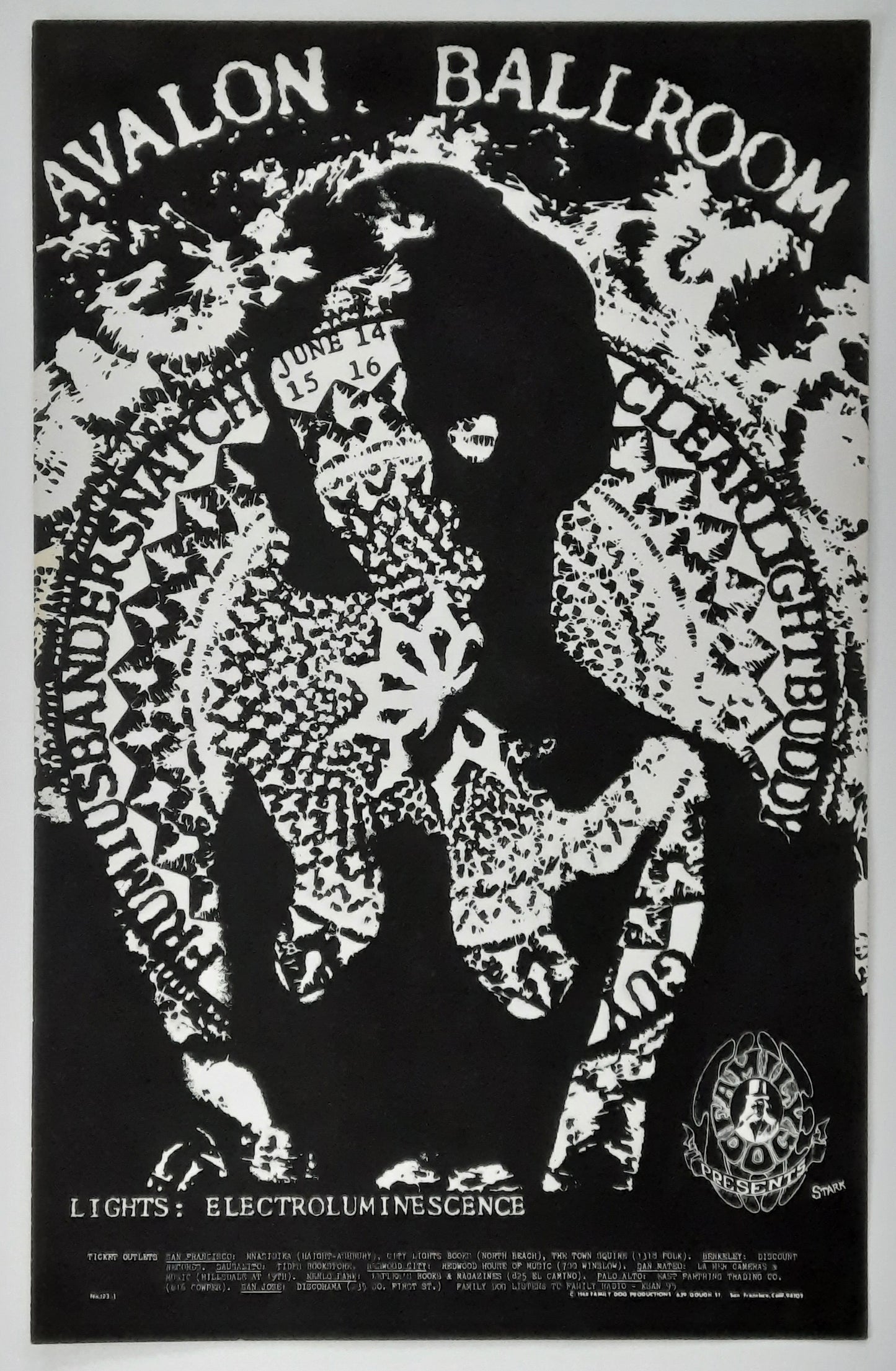 BUDDY GUY Frumius Bandersnatch Original Concert Poster 1968 Avalon Ballroom by Larry Stark 1st print