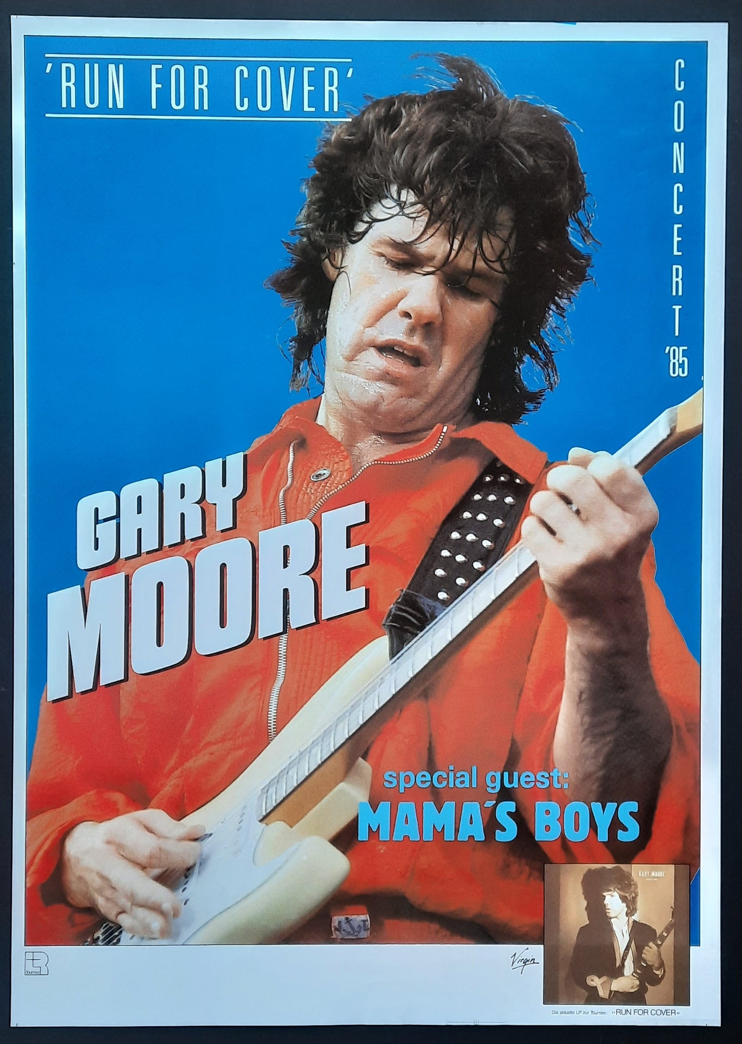 GARY MOORE Original Concert Poster 1985 Germany 1