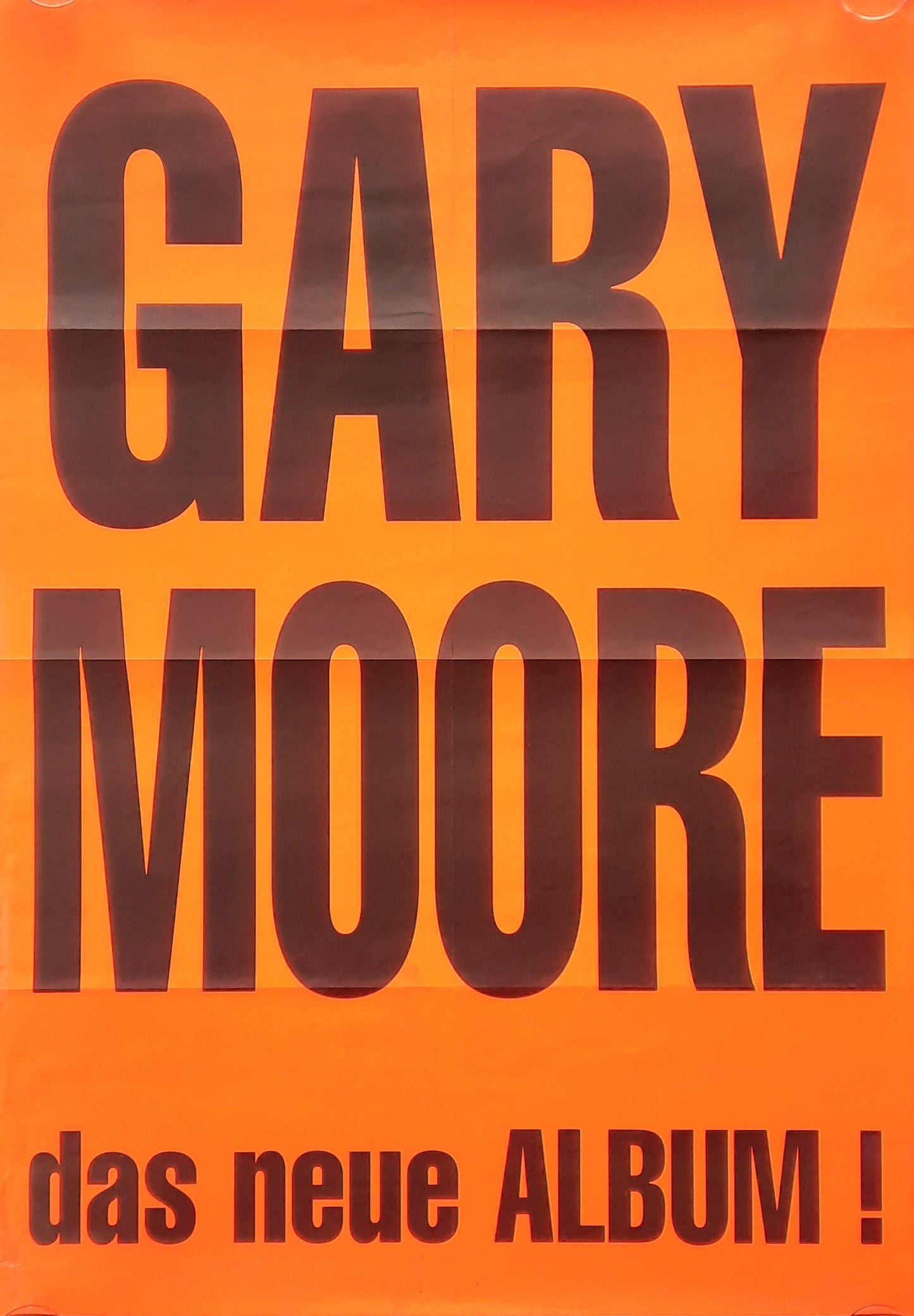 GARY MOORE Original Promotion Poster 1995 Germany 1st print 23 x 33 inch