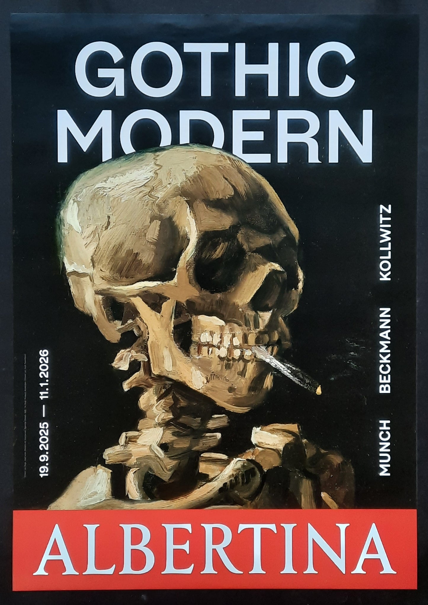GOTHIC MODERN Original Exhibition Poster 2025 Albertina Vienna Austria 1