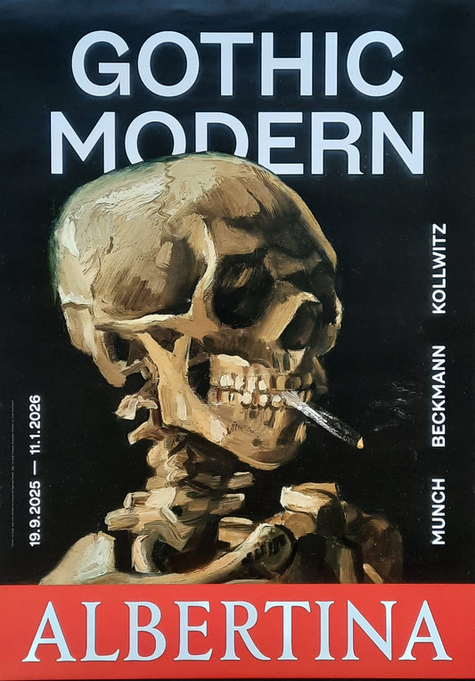 GOTHIC MODERN Original Exhibition Poster 2025 Albertina Vienna Austria 1