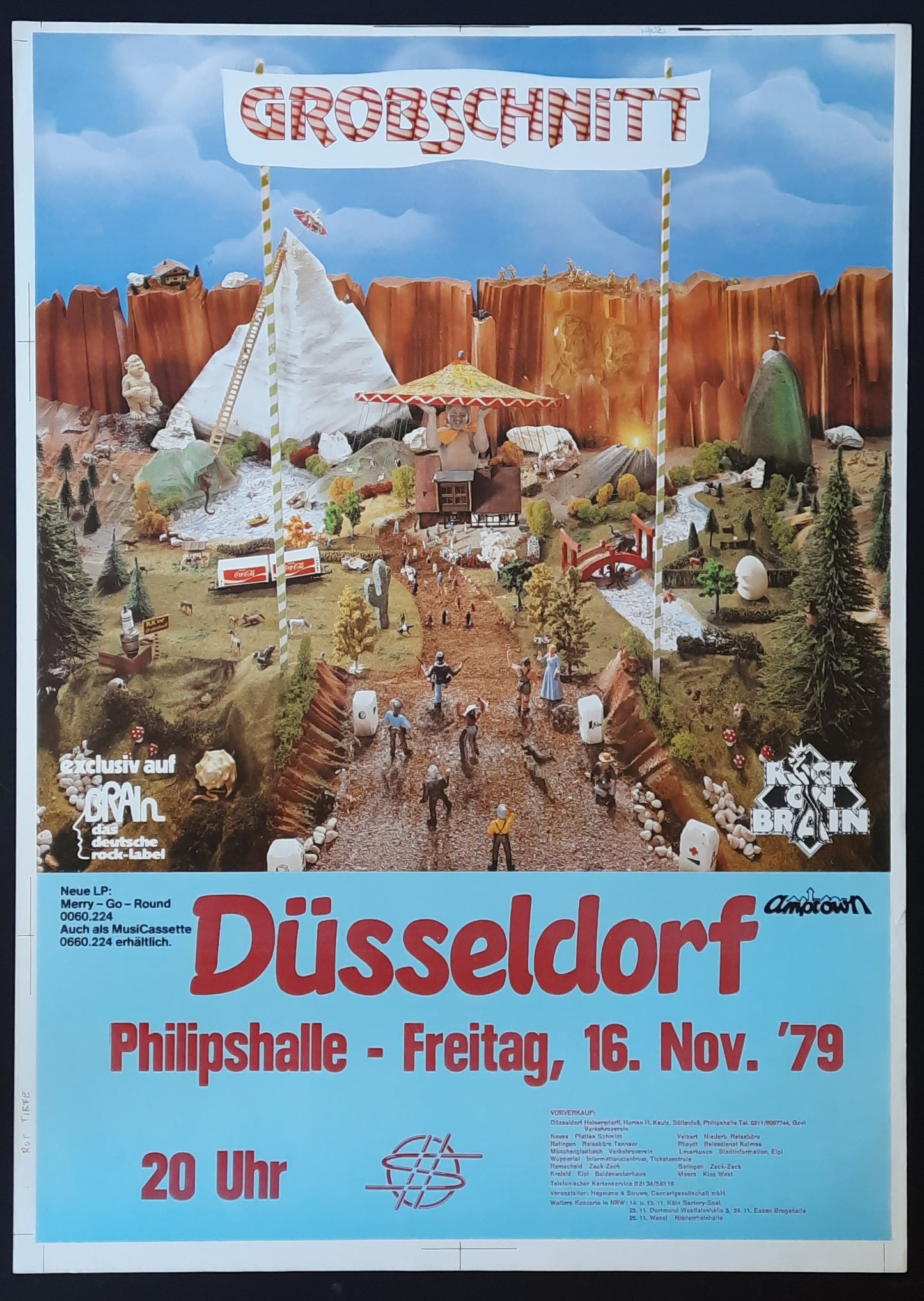 GROBSCHNITT Original Concert Poster November 16, 1979 Duesseldorf Germany