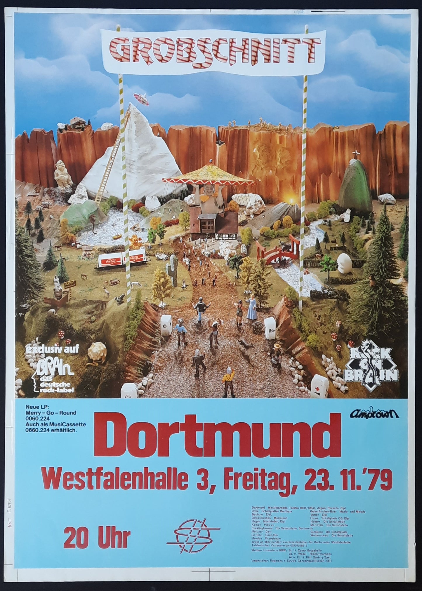 GROBSCHNITT Original Concert Poster November 23, 1979 Dortmund Germany