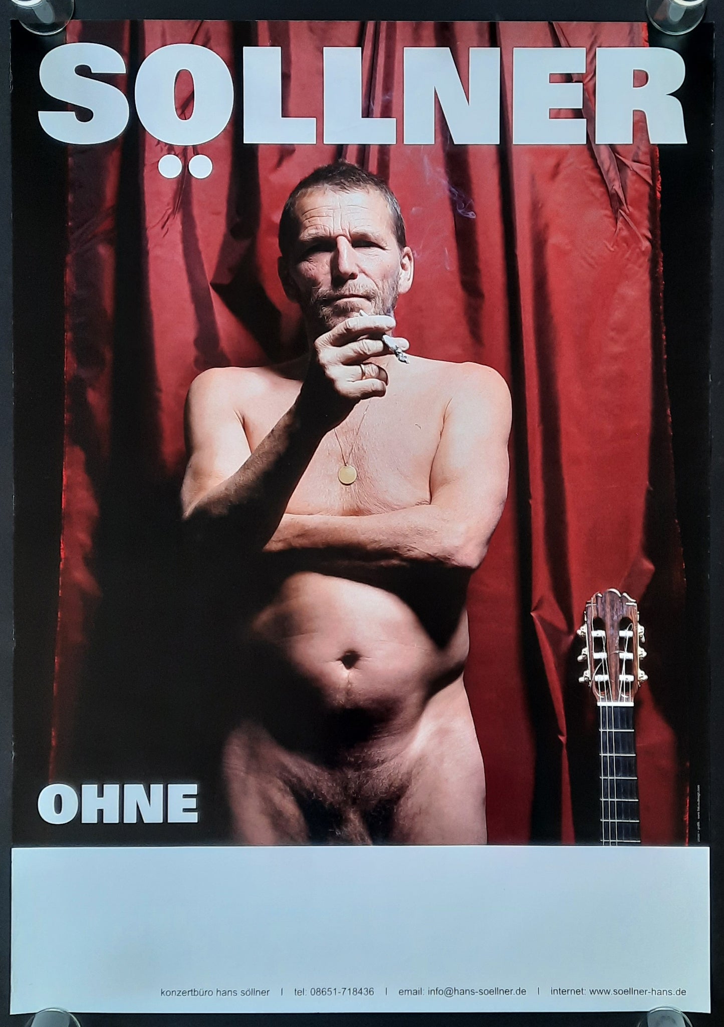 HANS SÖLLNER Original Concert Poster 2012 Ohne Tour