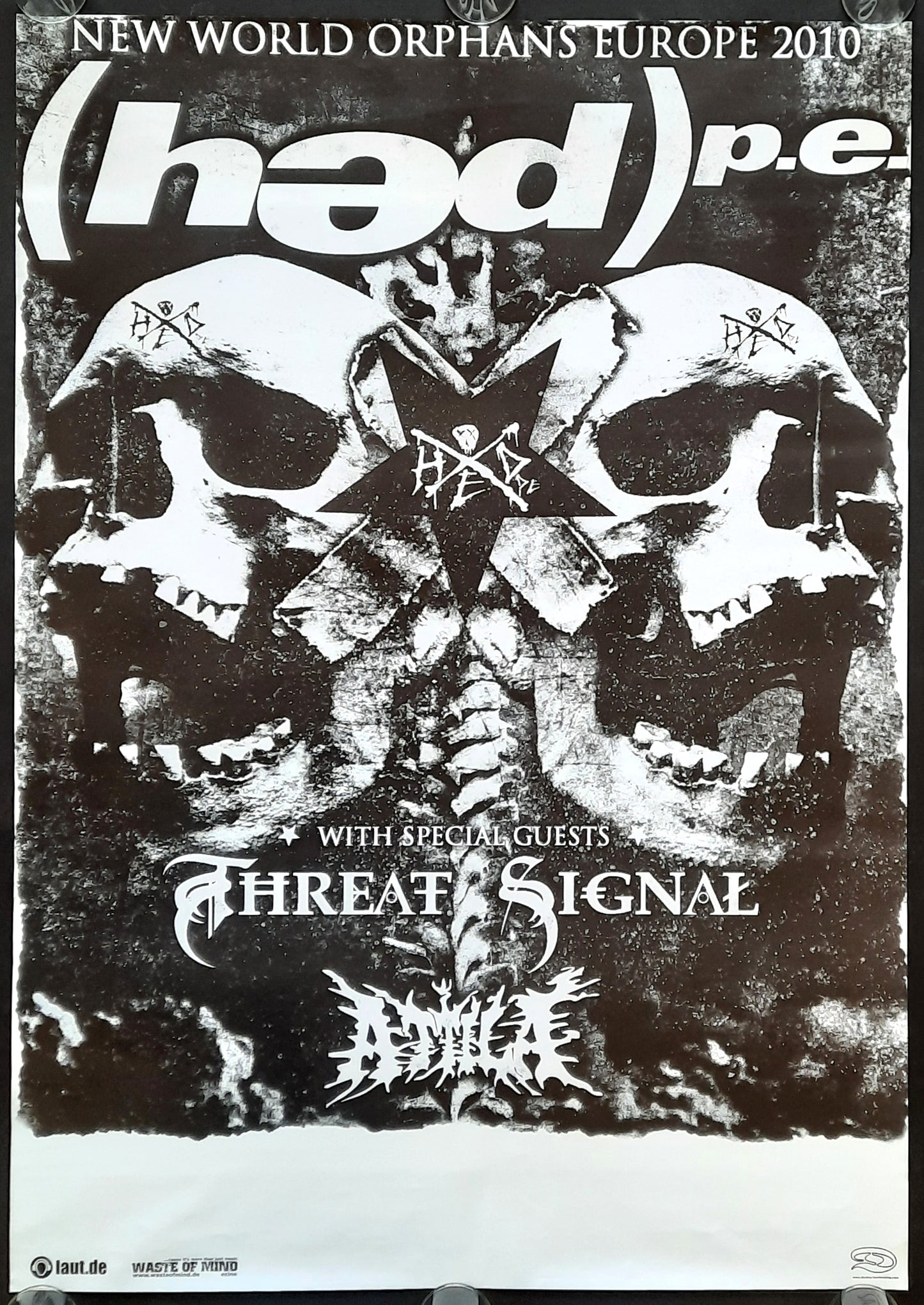 HED P.E. Original Concert Poster 2010 Europe Germany