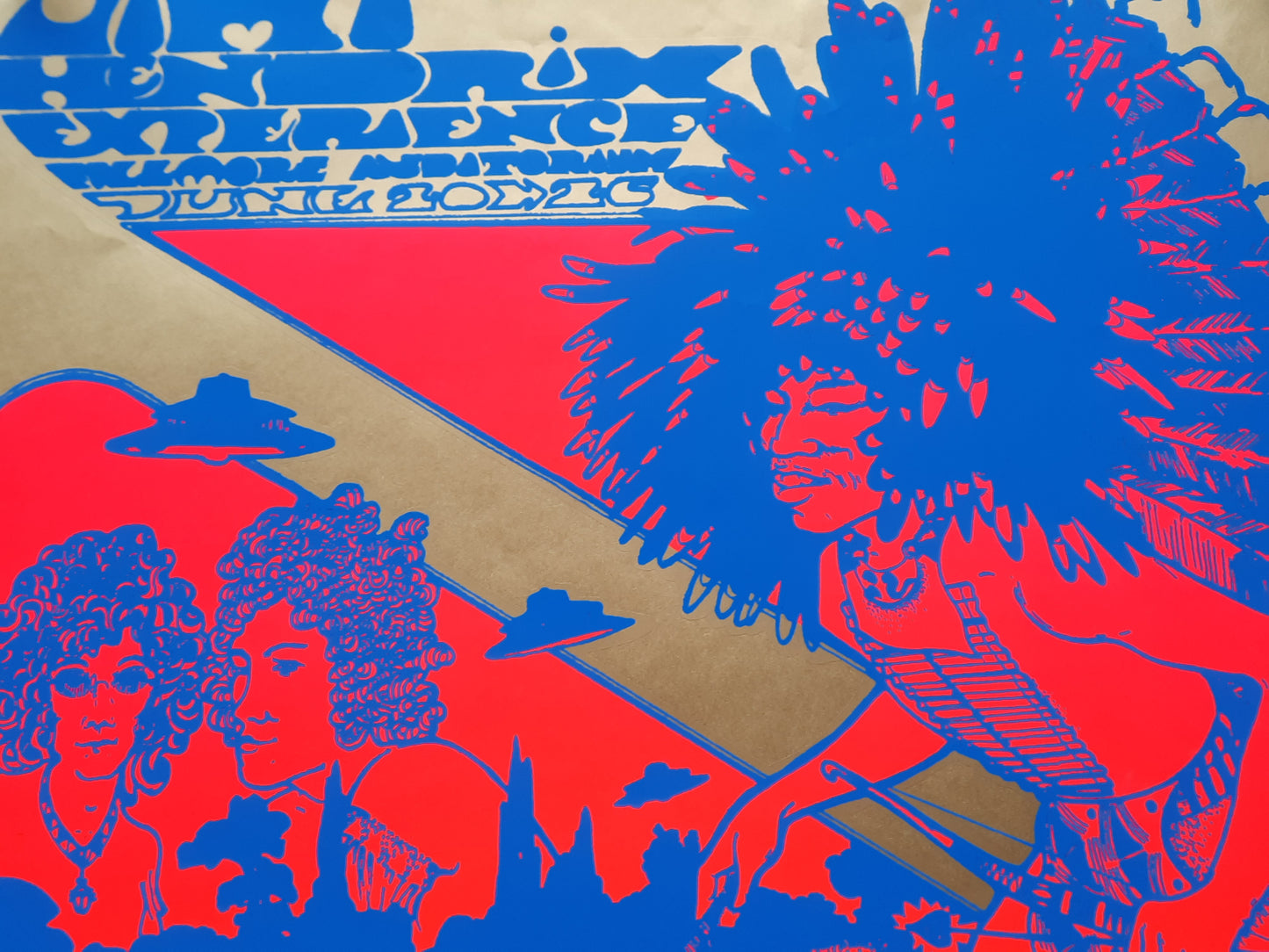 JIMI HENDRIX 1967 Hapshash U.K. Fillmore Head Shop Poster