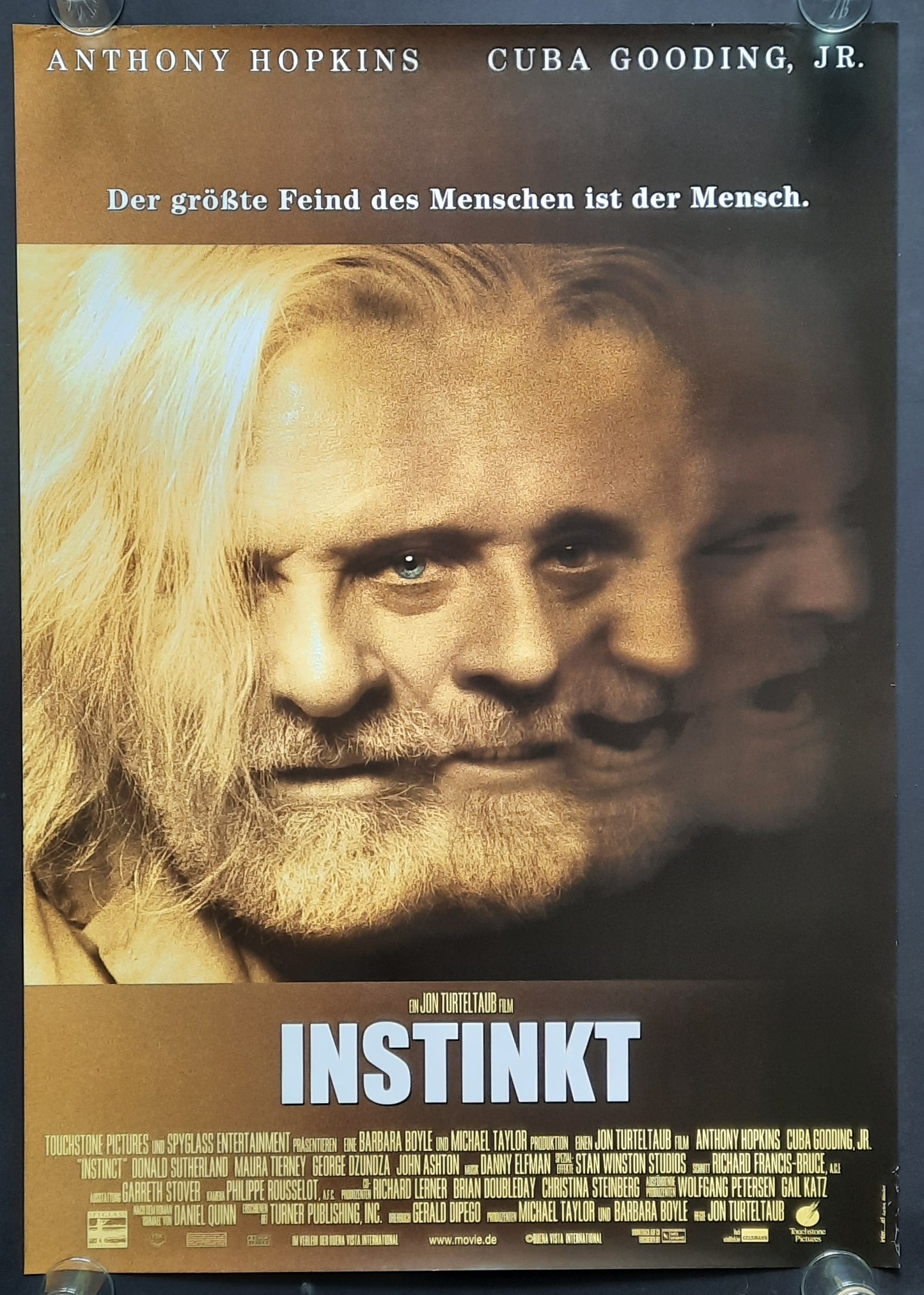 ISHMAEL Original Movie Poster 1999 Hopkins Gooding German 1-Sheet ROLLED