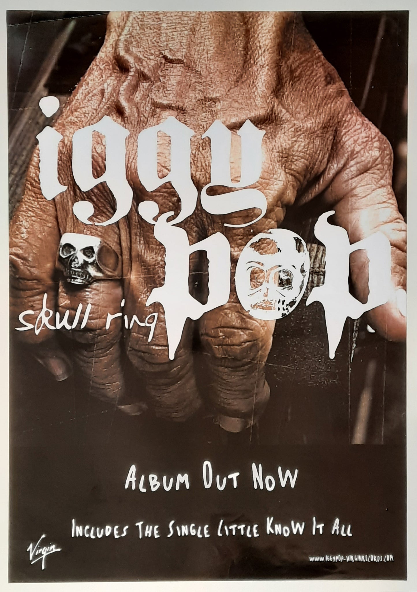 IGGY POP 2003 Promotion Poster "Skull" Album
