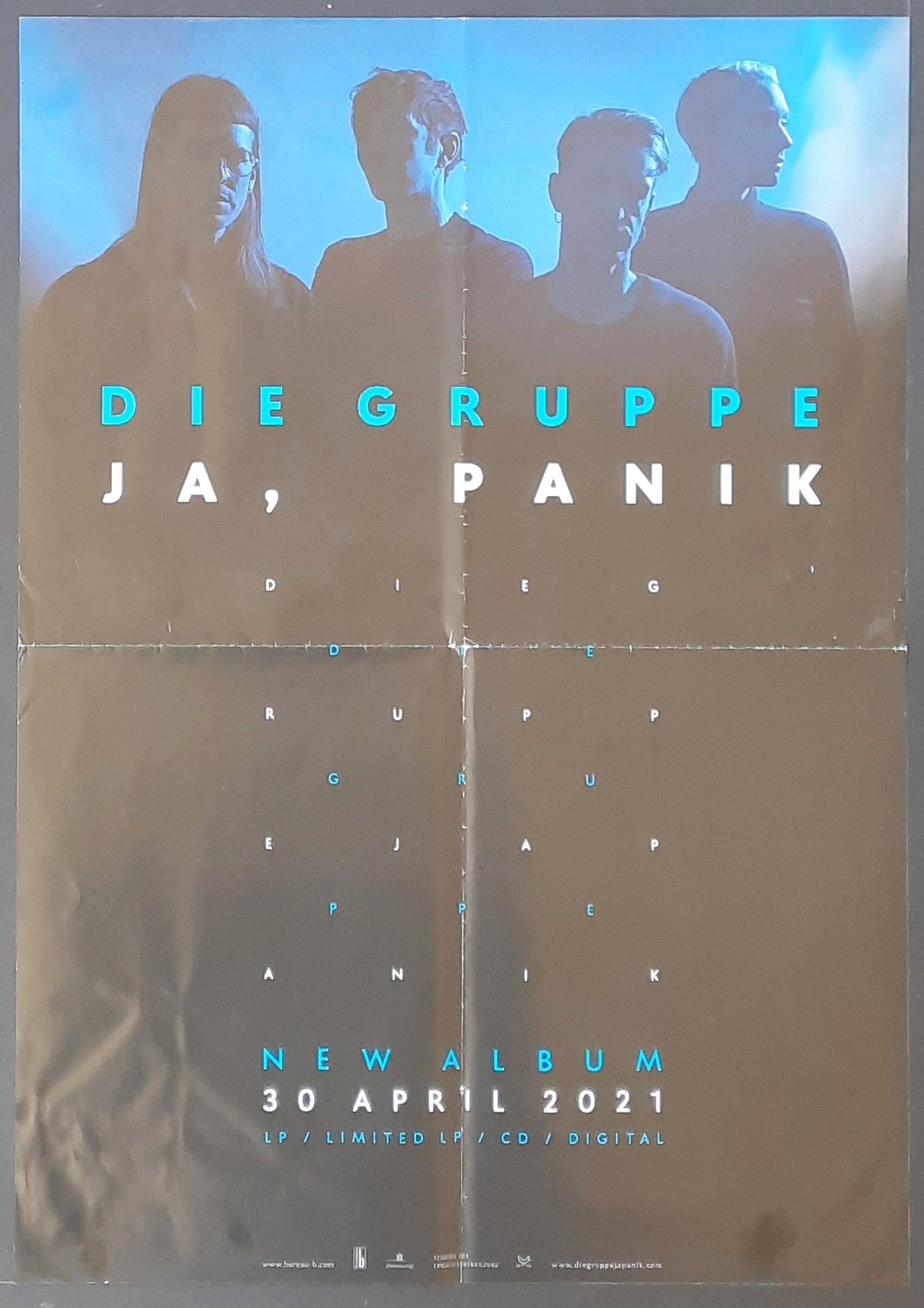 JA, PANIK 2021 Original Promotion Poster - Album DIE GRUPPE 42x59