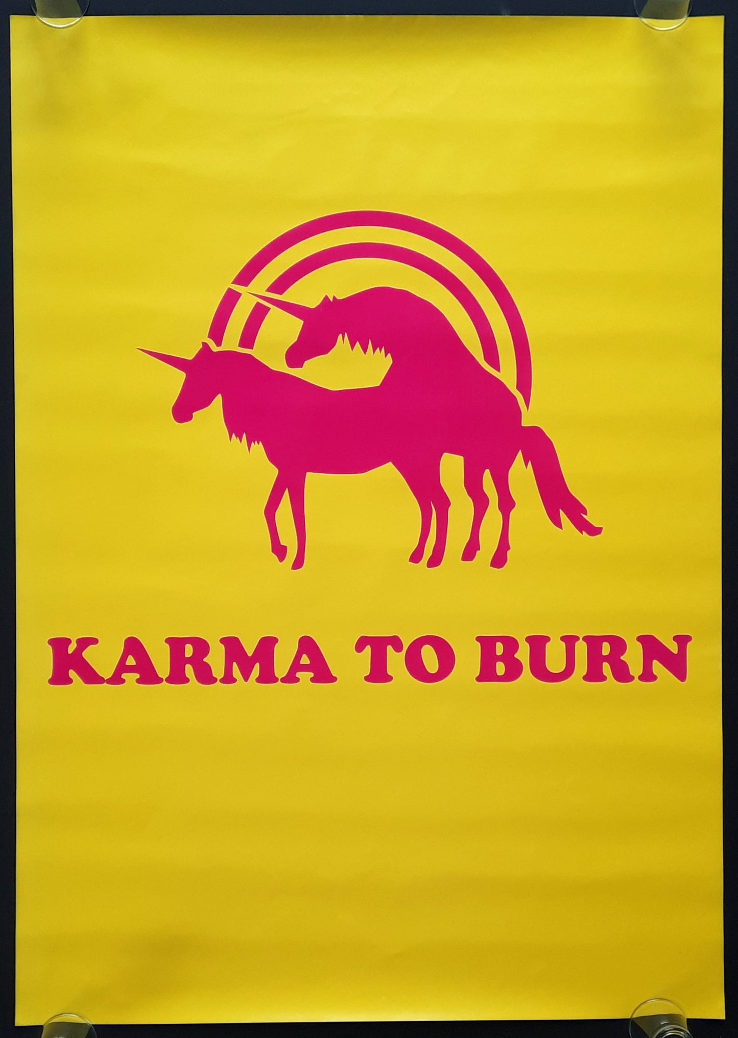 KARMA TO BURN Original Promotion Poster 2014 Tour ROLLED