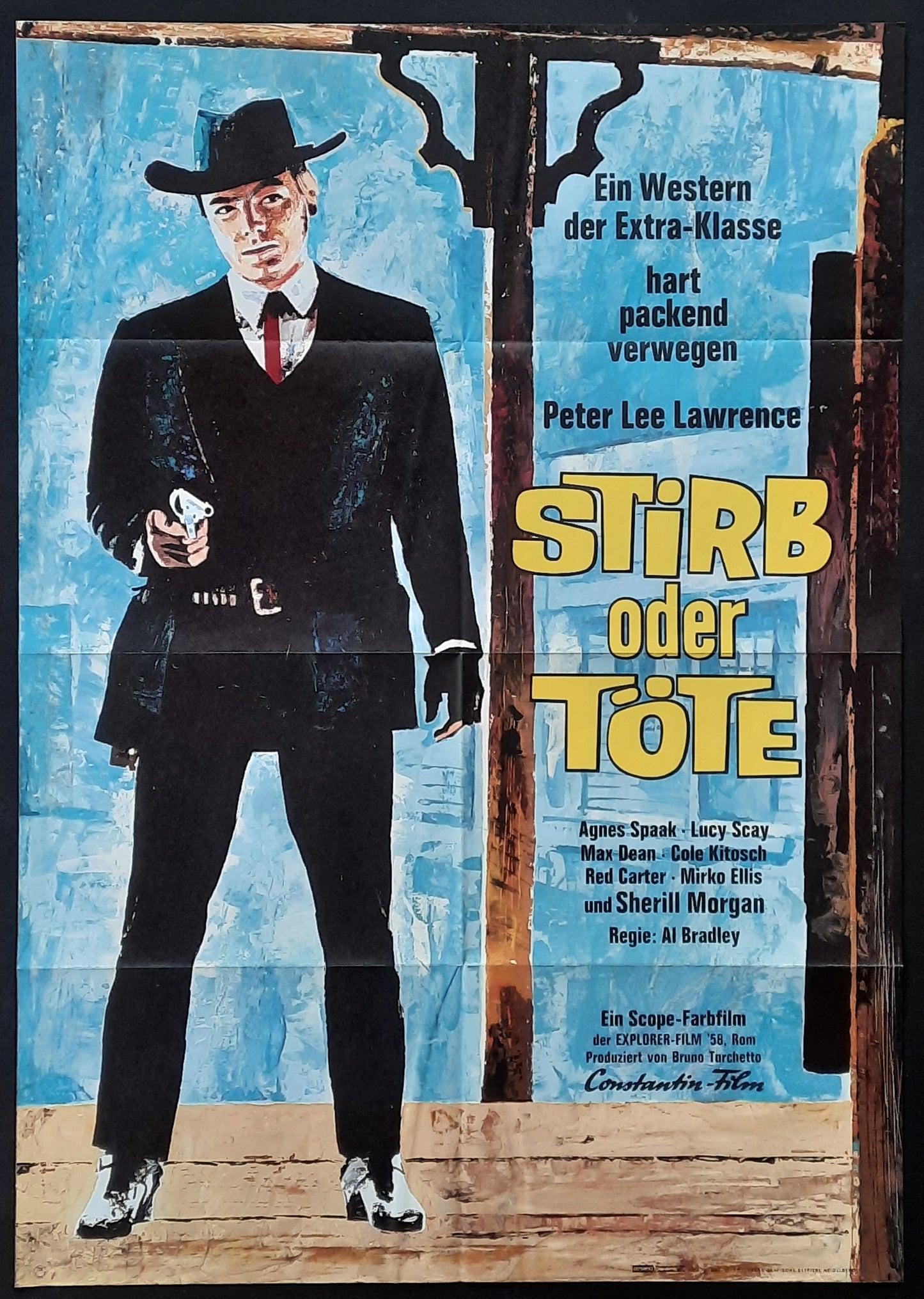 KILLER CALIBRE 32 Original Movie Poster 1967 Peter Lee Lawrence German 1-Sheet Poster