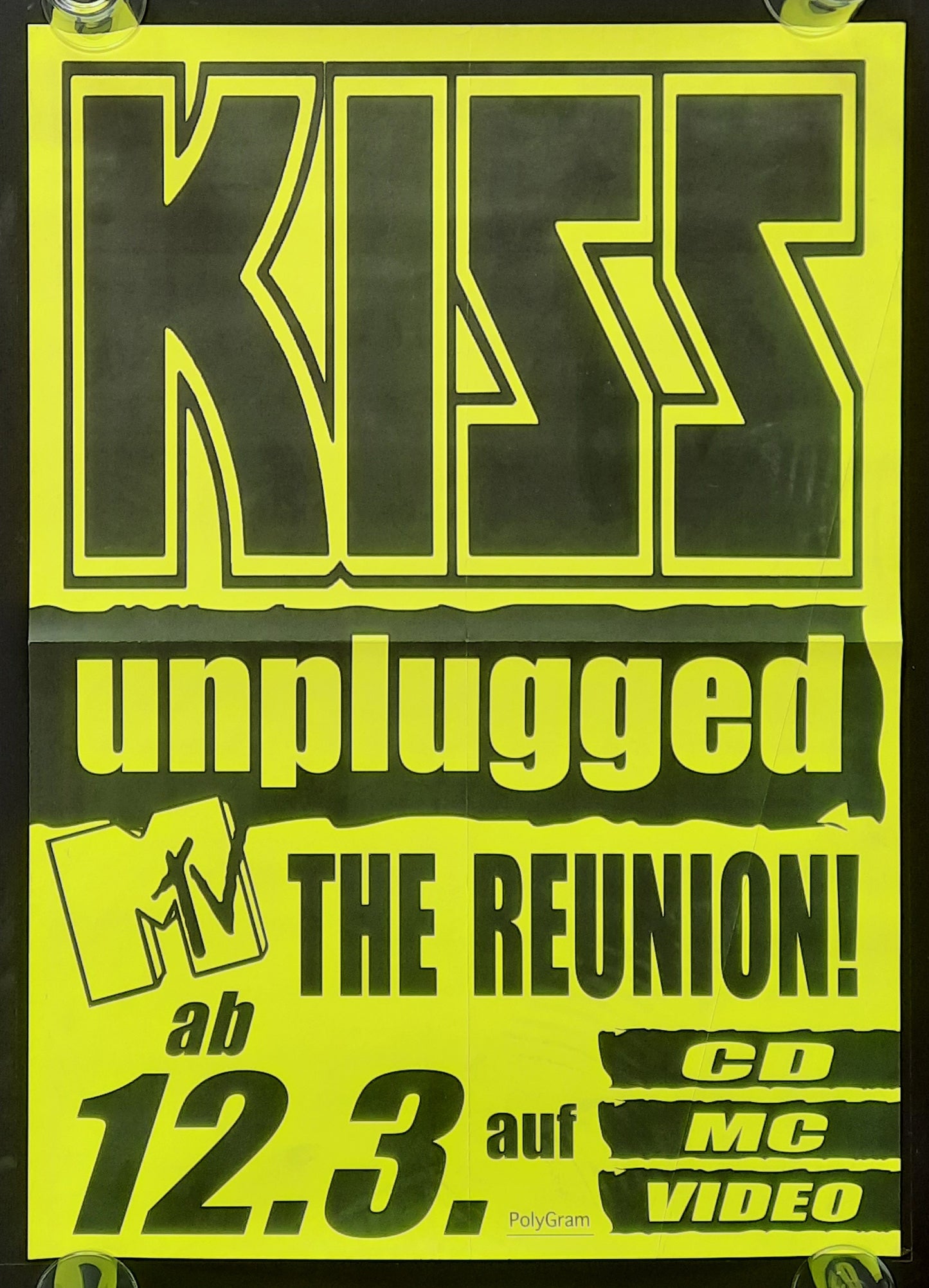 KISS 1996 Promotion Poster Album "Unplugged" 1st print