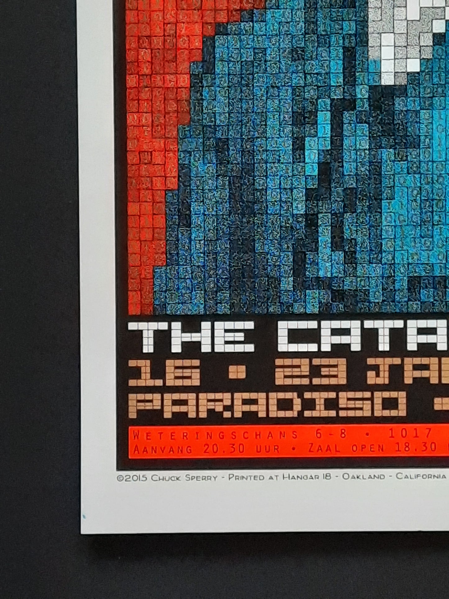 KRAFTWERK 2015 Concert Poster Paradiso Amsterdam by Chuck Sperry limited Edition