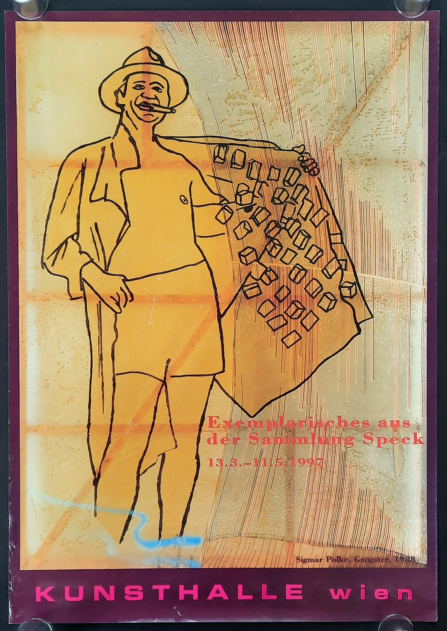 Kunsthalle Vienna 1997 SAMMLUNG SPECK Exhibition Poster